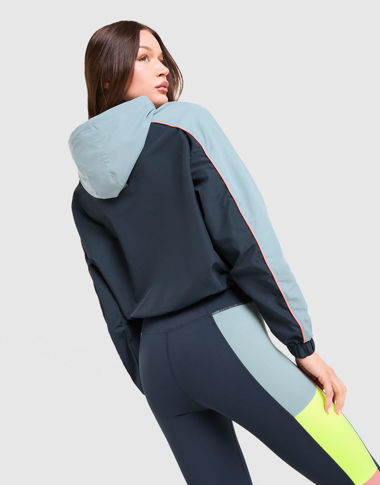 Red Run Activewear Azure Cropped Windbreaker
