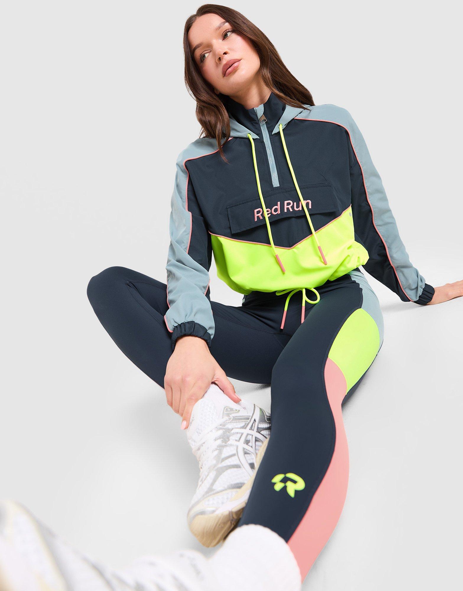 Red Run Activewear Azure Cropped Windbreaker