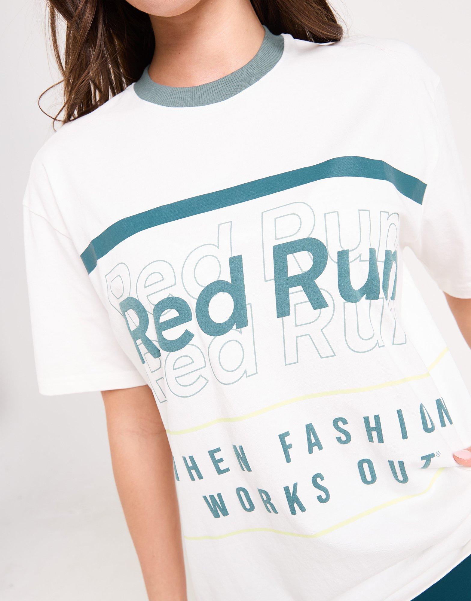 Red Run Activewear Skyline Oversized Graphic T-Shirt