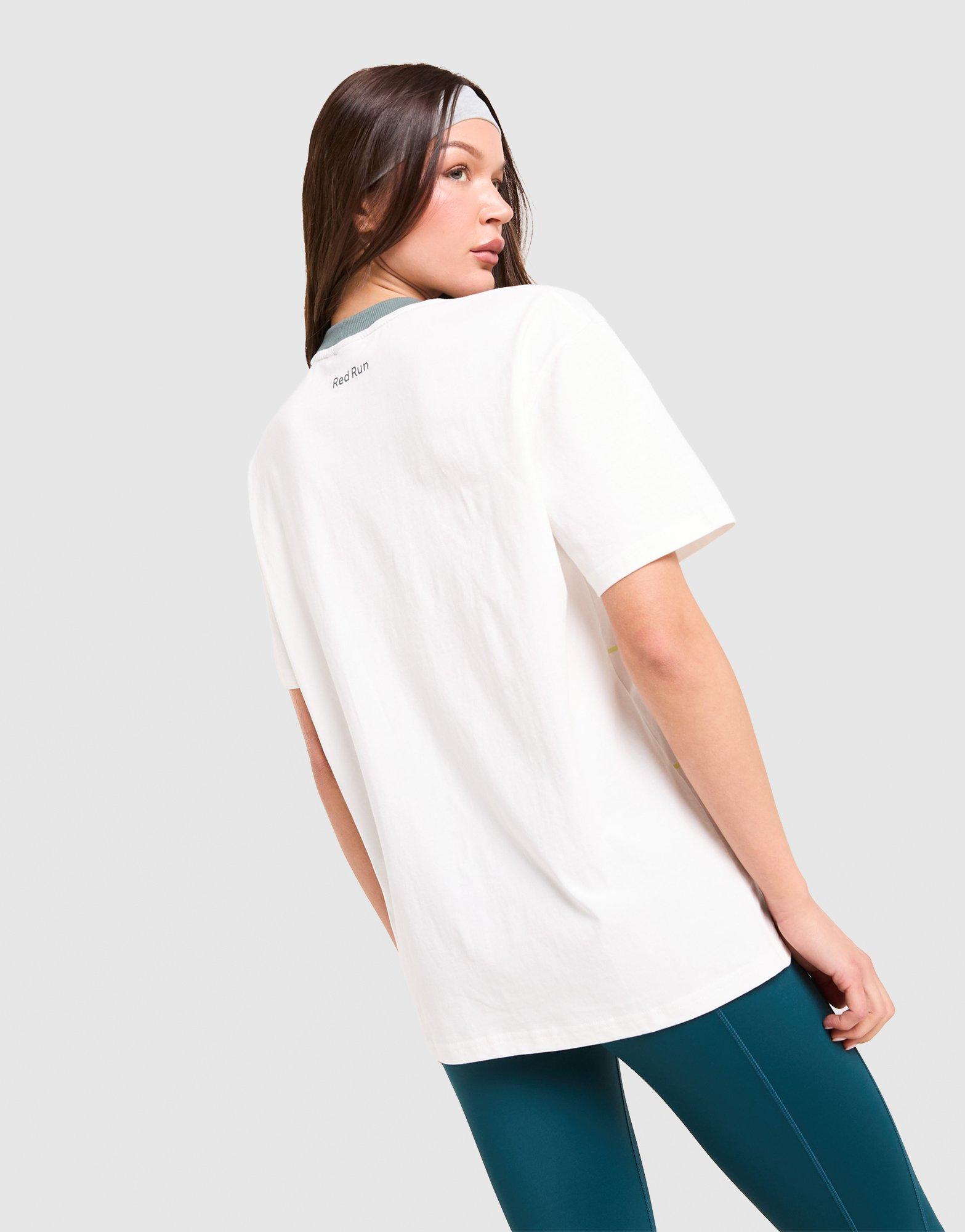 Red Run Activewear Skyline Oversized Graphic T-Shirt