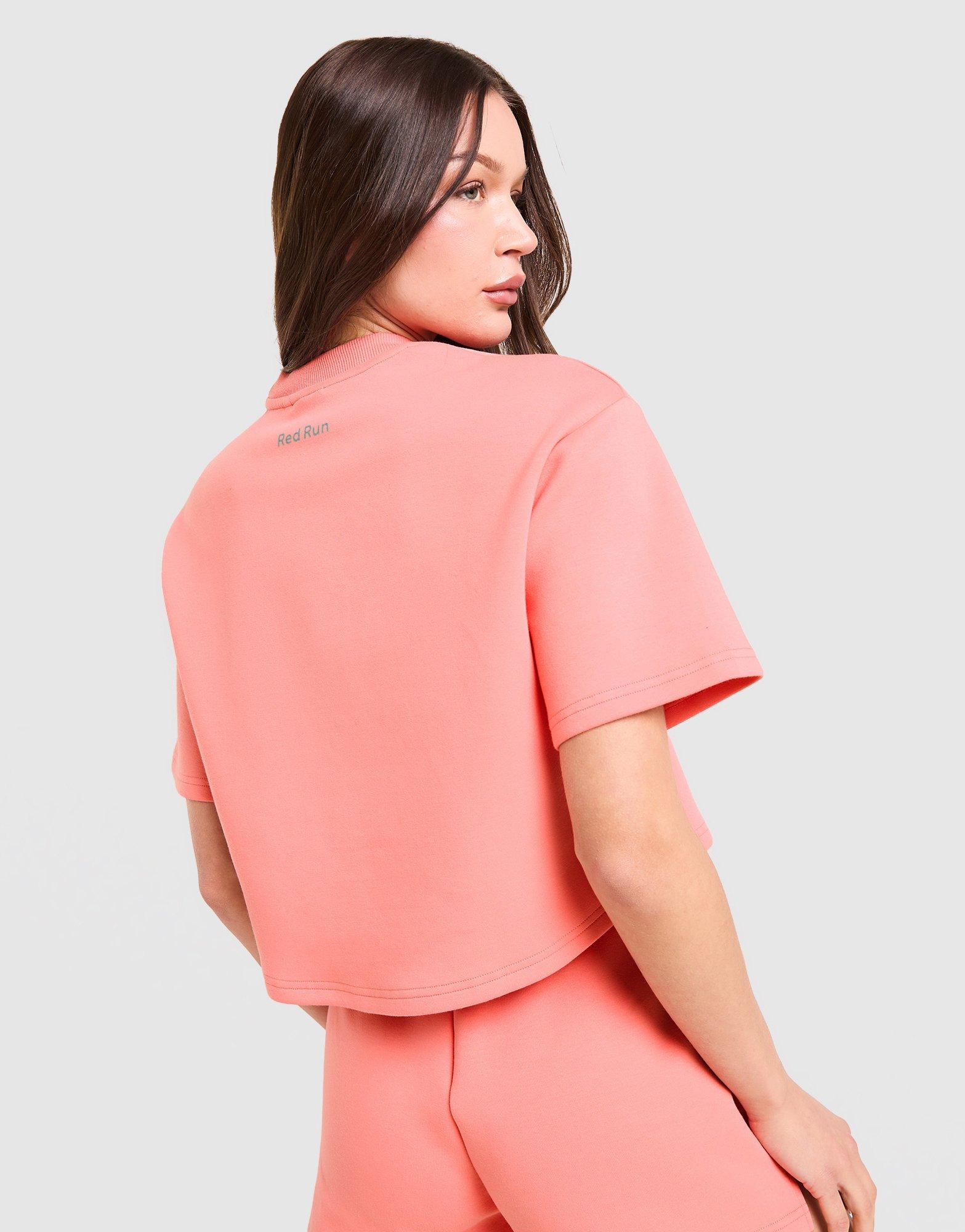 Red Run Activewear Azure Boxy Cropped T-Shirt