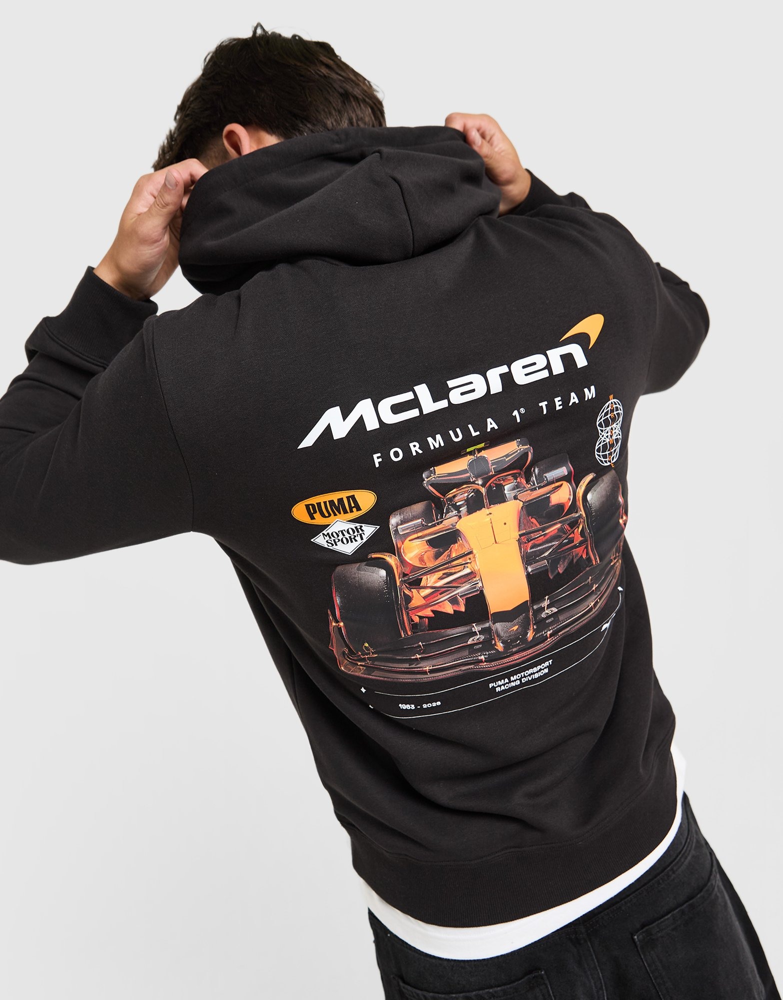 THE RAMPAGE☆PUMA GRAPHICS HOODIE☆Mサイズ Black PUMA McLAREN Graphic Hoodie - JD Sports Global