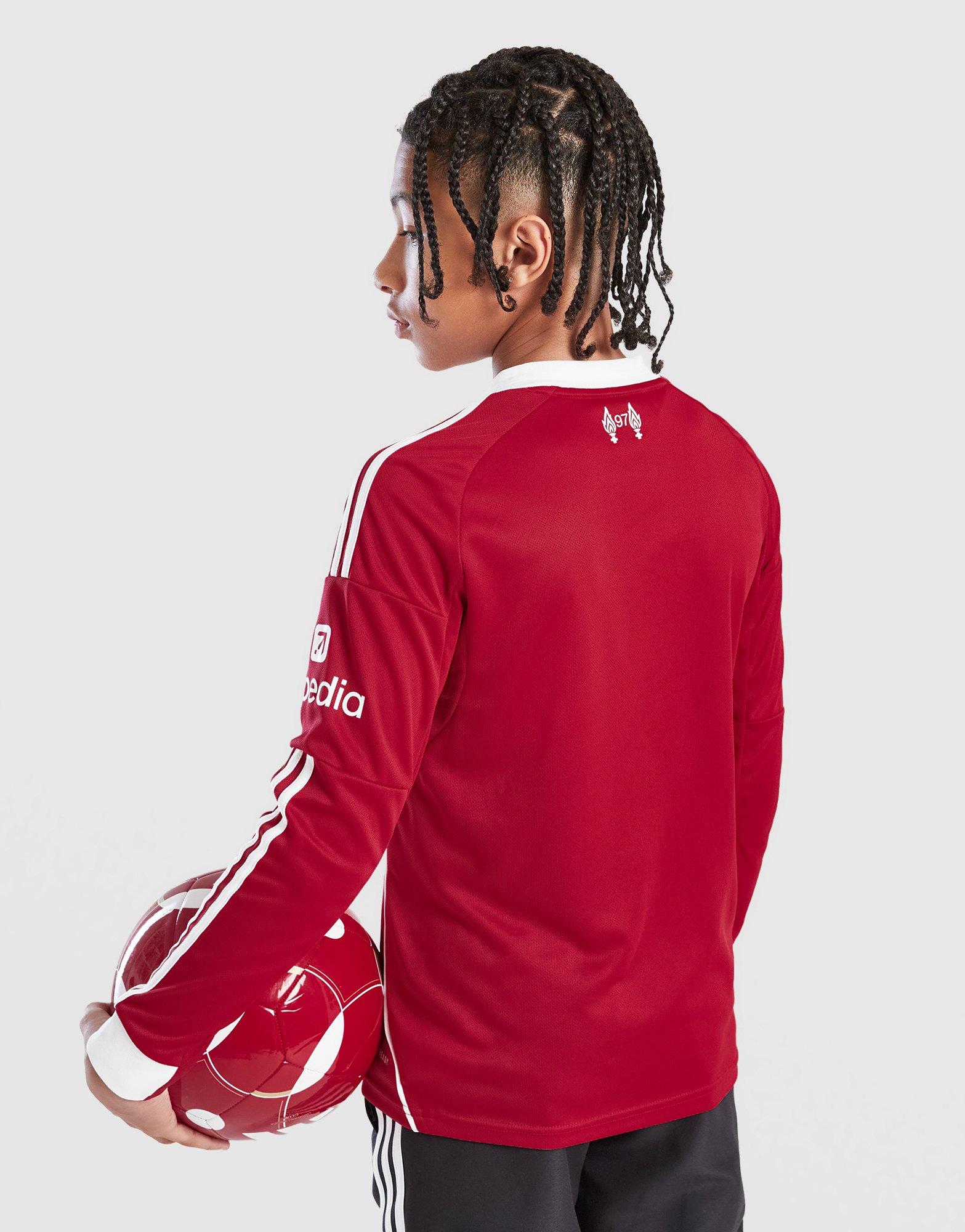 adidas Maillot domicile à manches longues Liverpool FC 25/26 Enfants