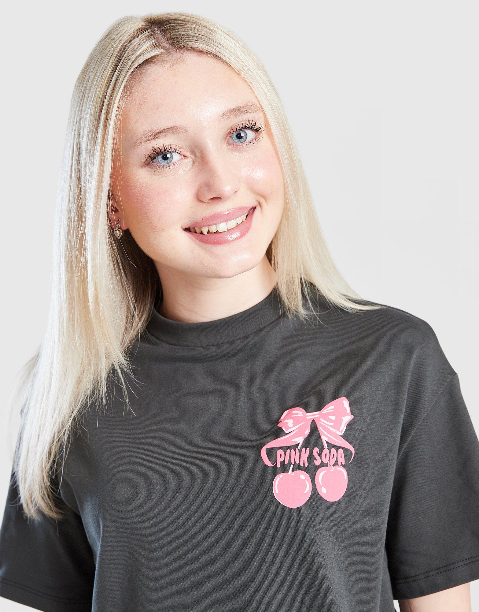 Pink Soda Sport Girls' Bow T-Shirt Junior