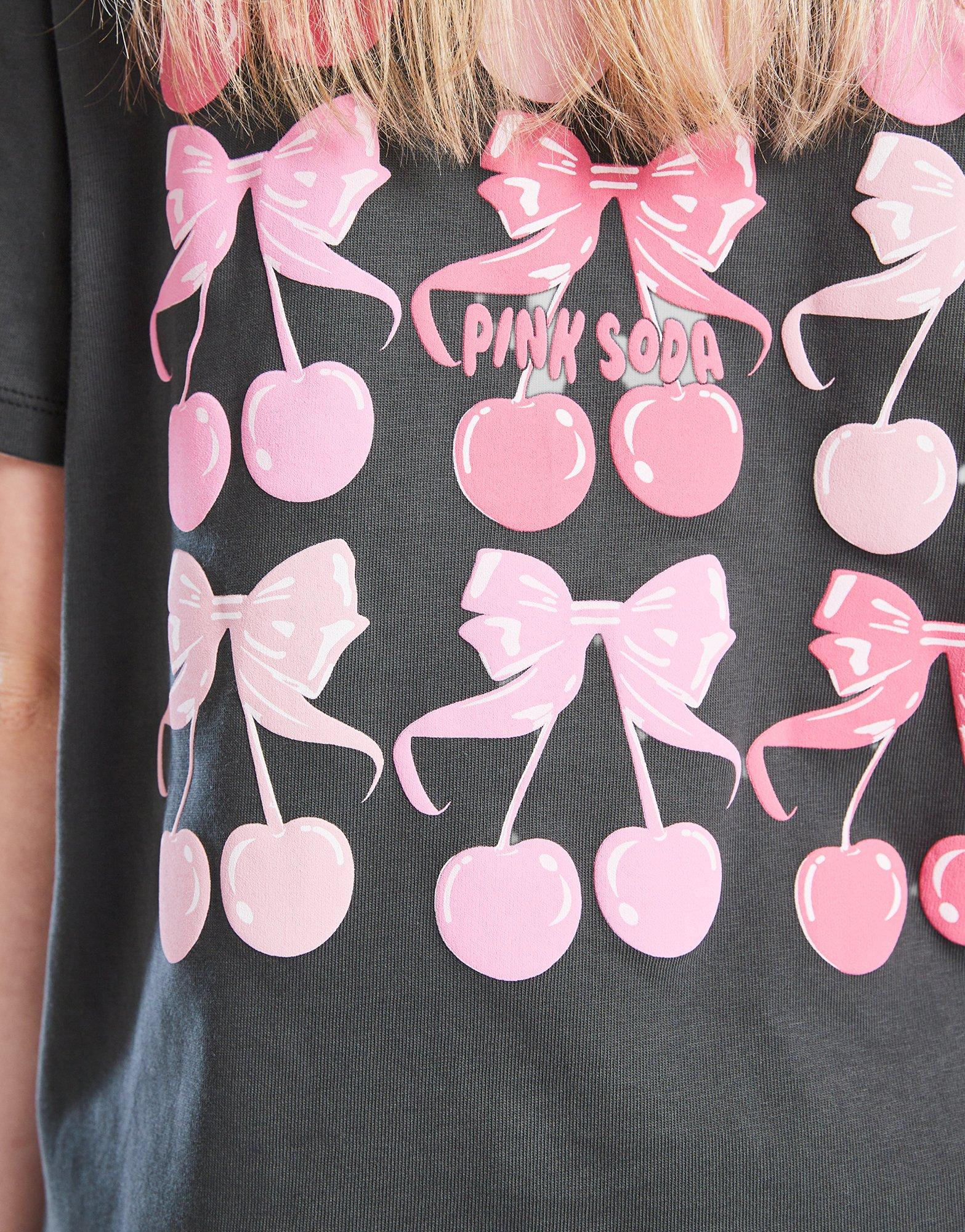 Pink Soda Sport Girls' Bow T-Shirt Junior