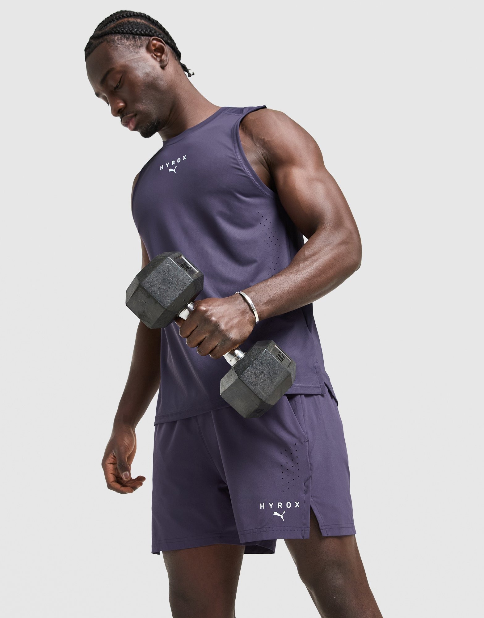 Purple PUMA x HYROX DRYELITE Shorts | JD Sports UK