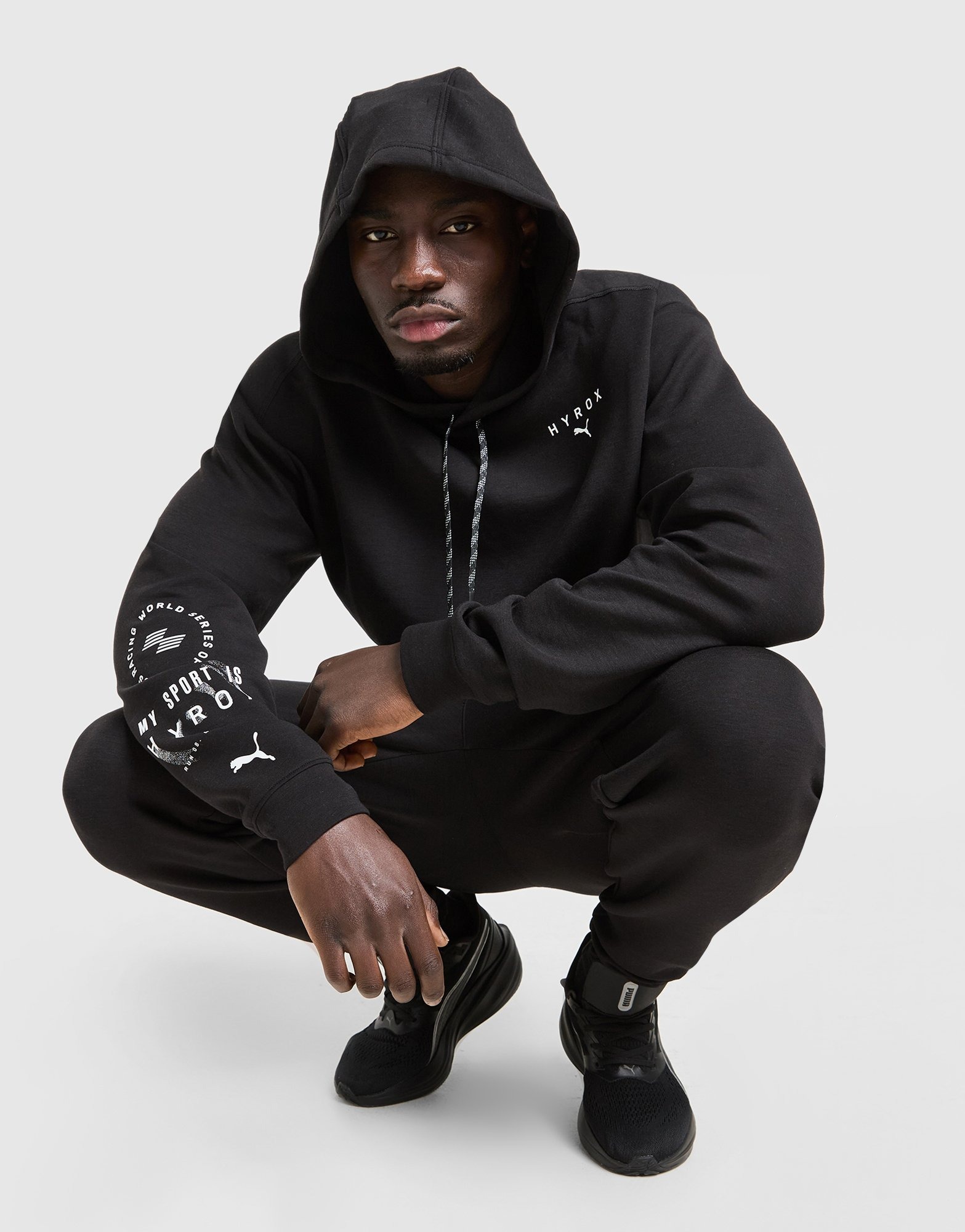 Black PUMA x HYROX Hoodie - JD Sports Global