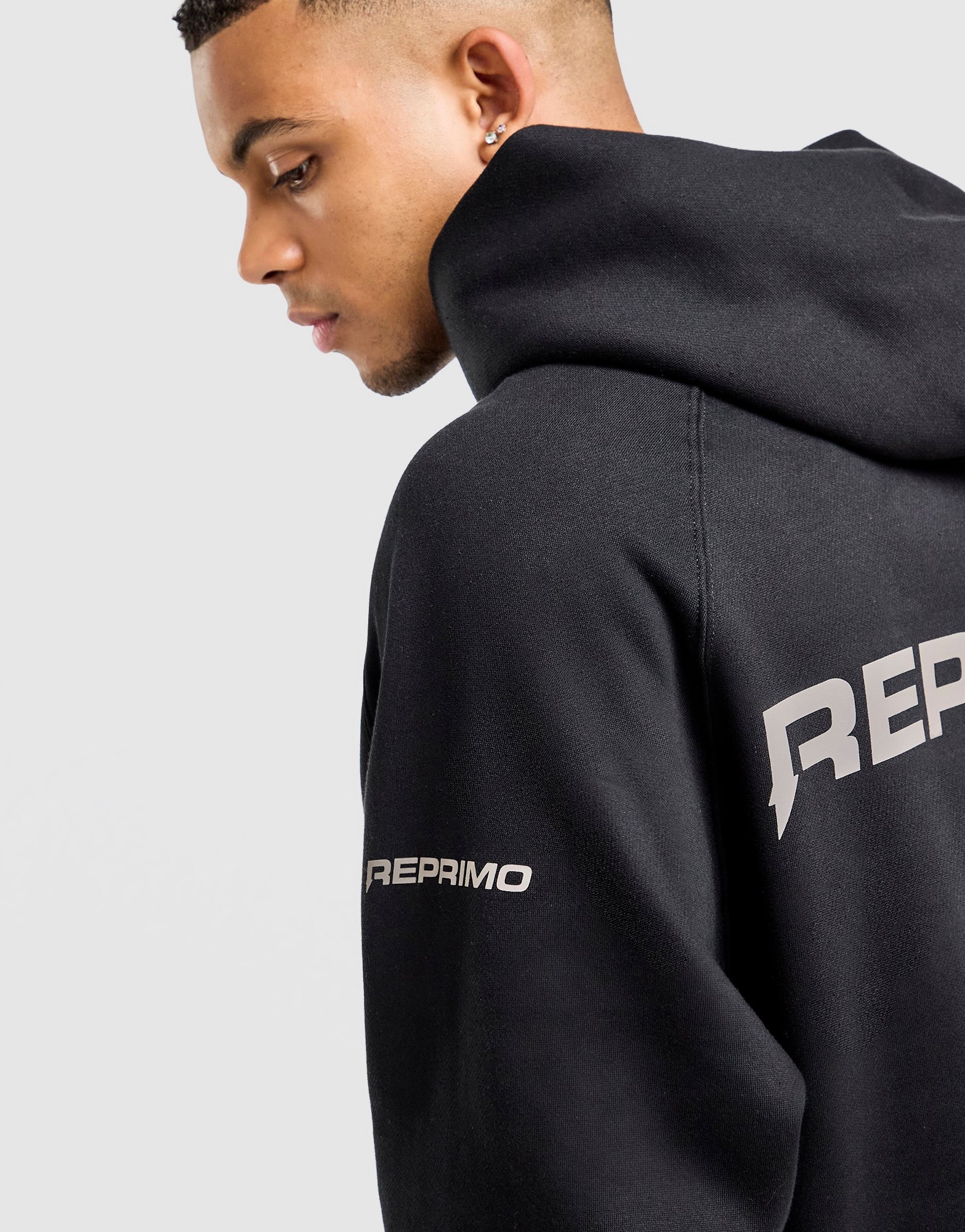 Black Reprimo Collective Hoodie, Men's Fleece Tops - JD Sports UK