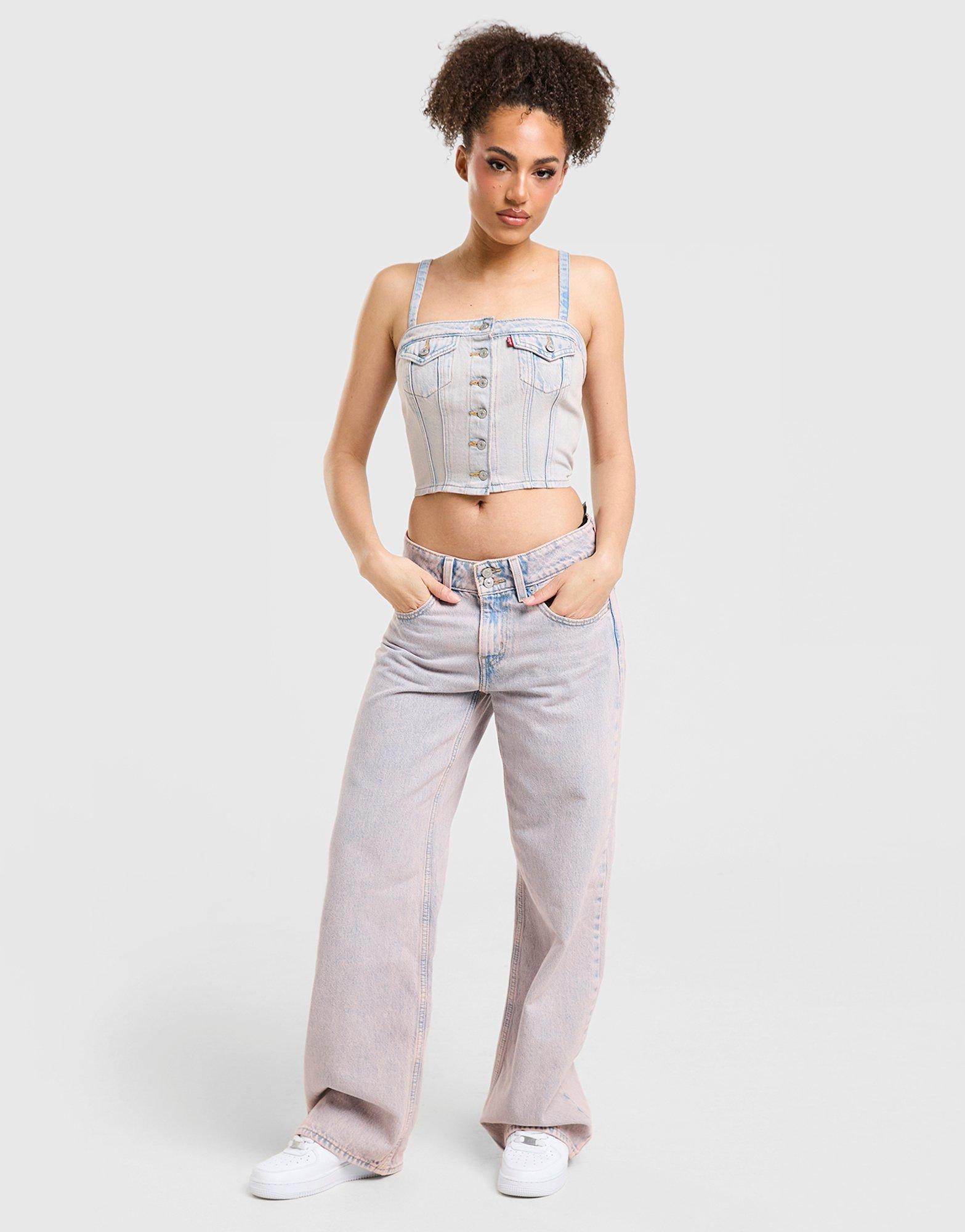LEVI'S Denim Bandeau Top