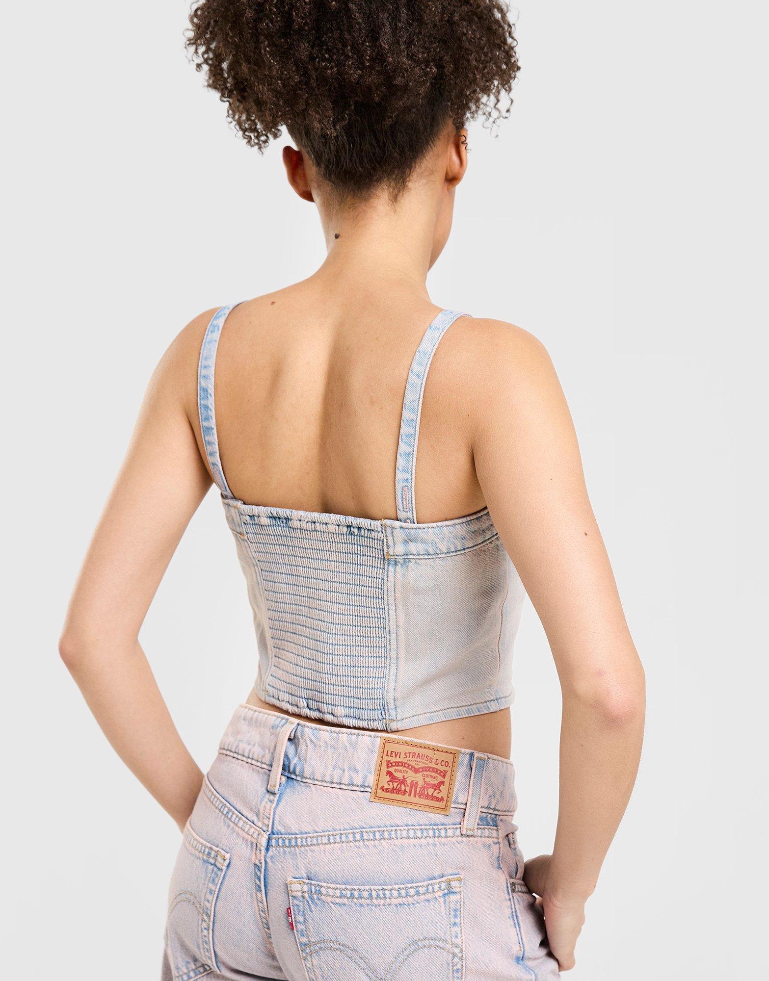 LEVI'S Denim Bandeau Top