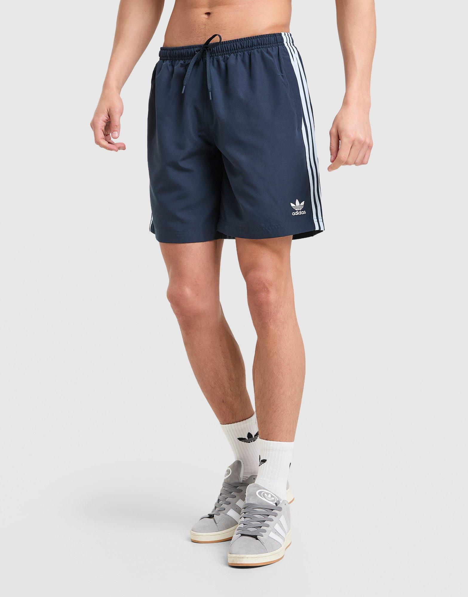 adidas Originals 3-Stripes 8" Swim Shorts