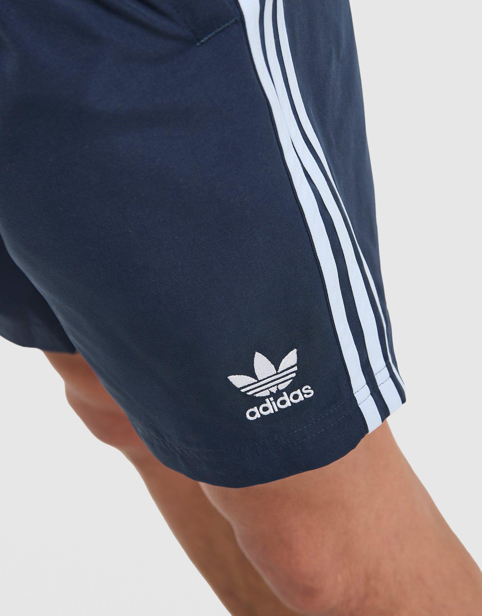 adidas Originals 3-Stripes 8" Swim Shorts