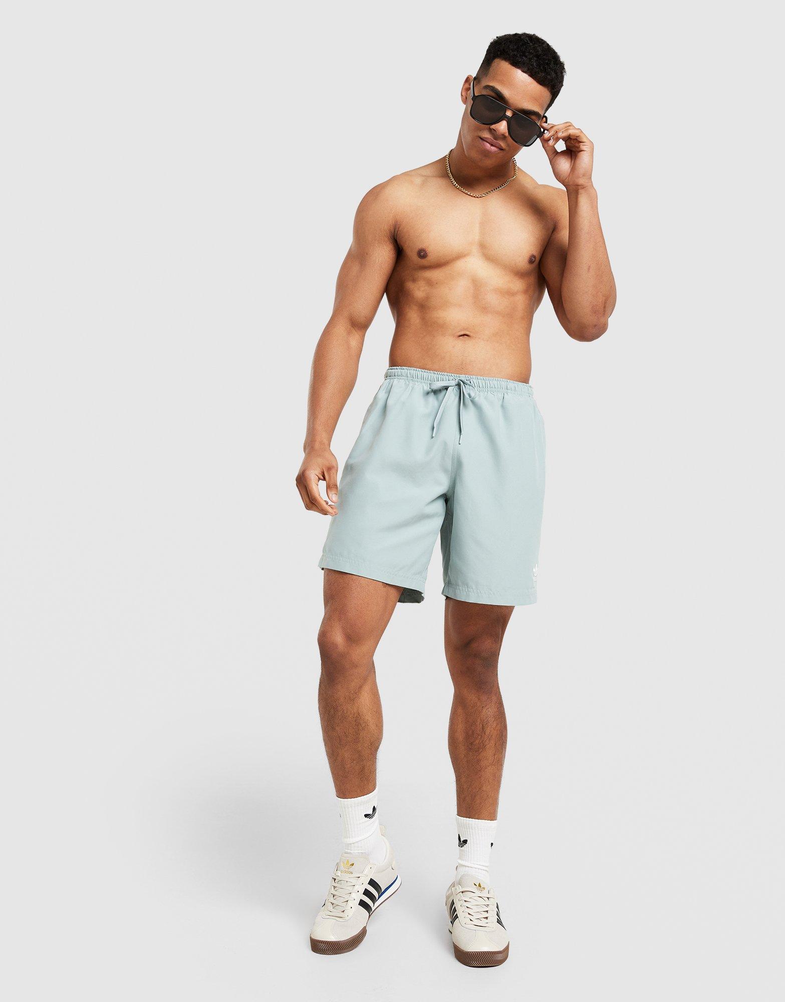 adidas Originals 3-Stripes 8" Swim Shorts