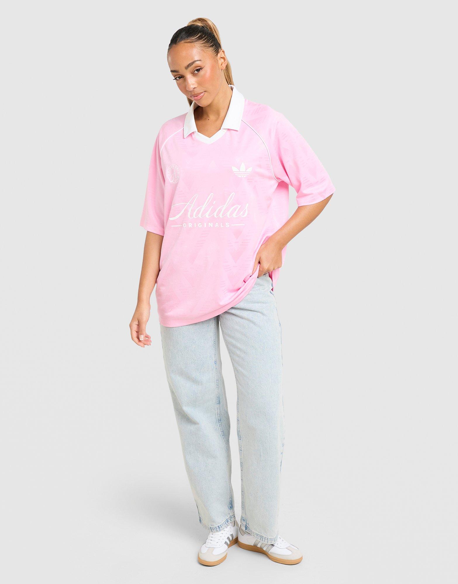 adidas Originals Script Football Collar T-Shirt