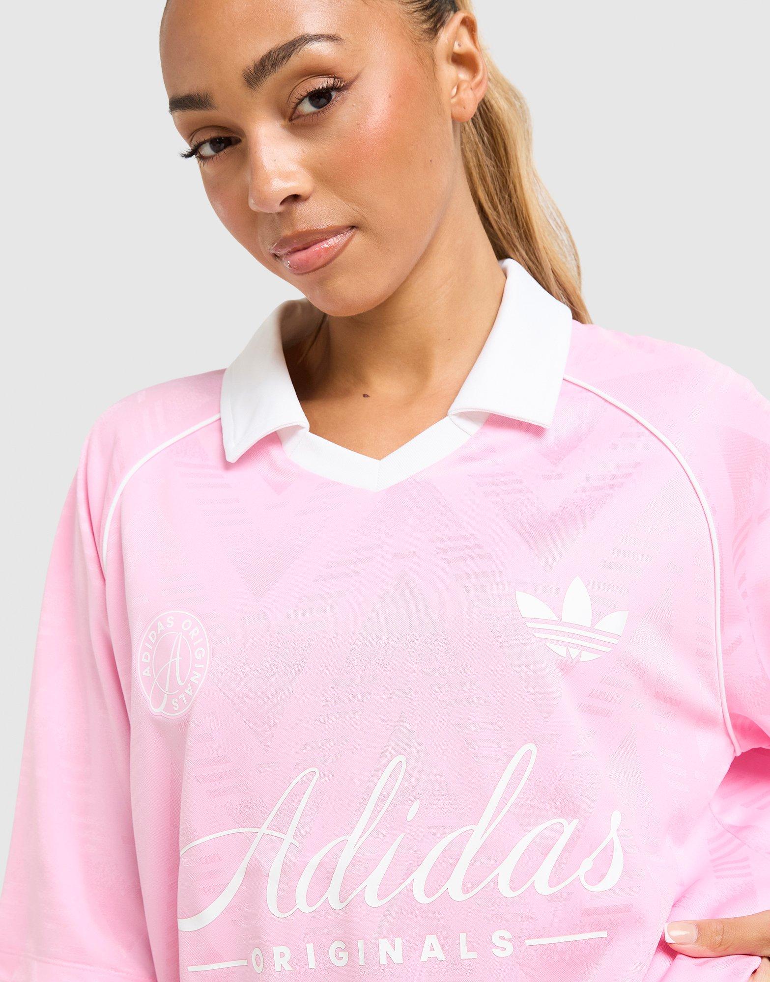 adidas Originals Script Football Collar T-Shirt