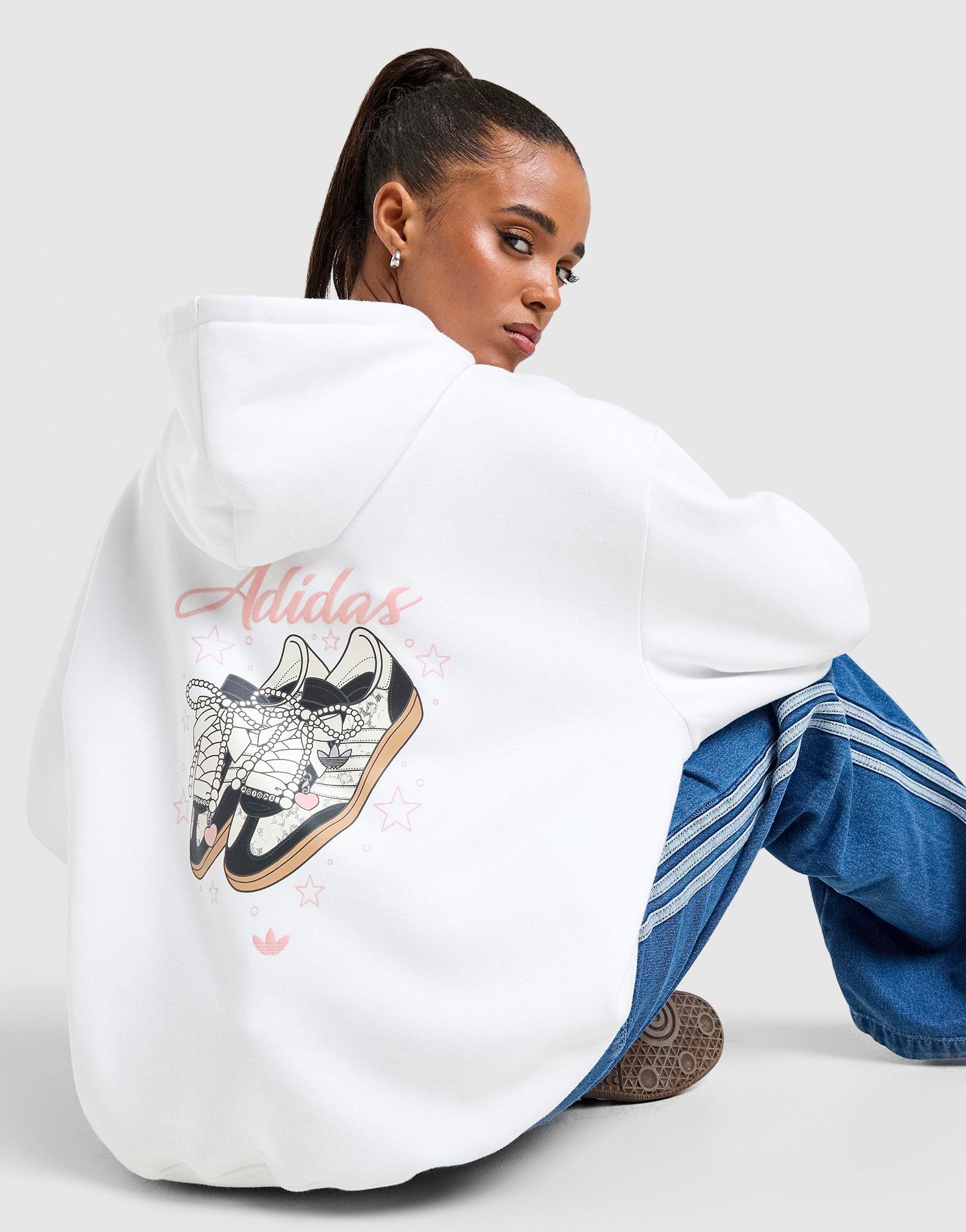 adidas Originals Felpa con Cappuccio Overhead Charm Footwear