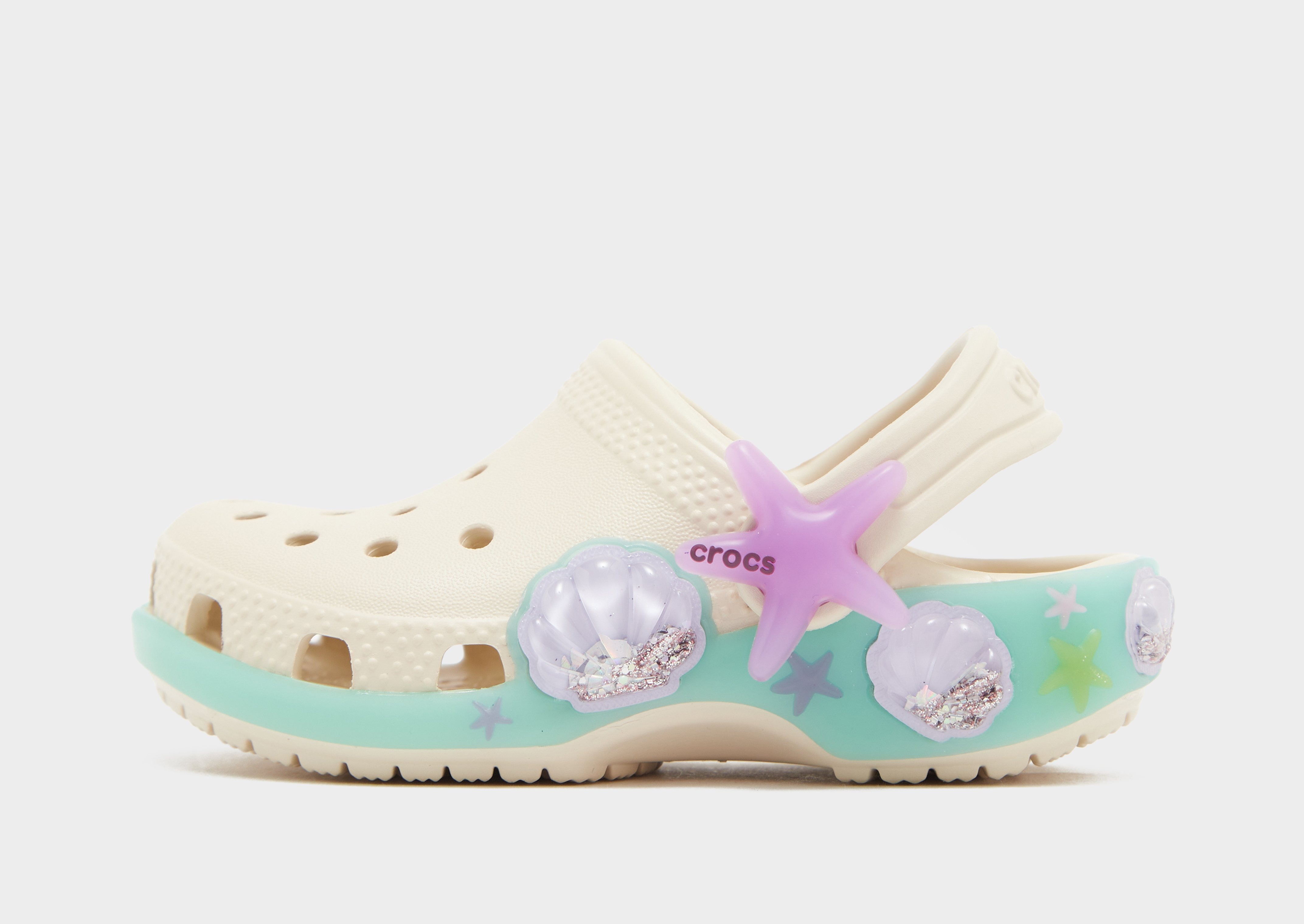 Cream Crocs Classic Clog Sea Sparkle Infant - JD Sports België
