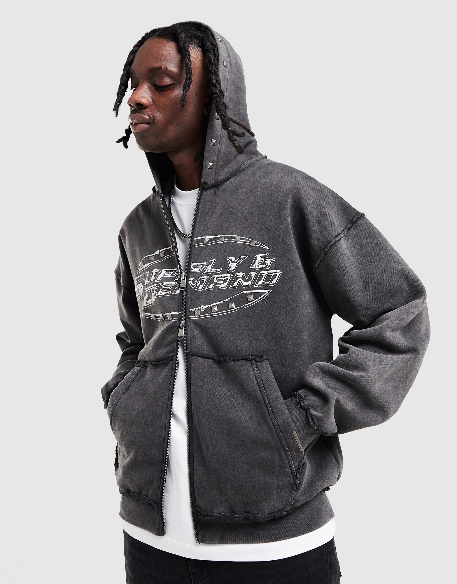 Black Supply & Demand Tuscan Full Zip Hoodie - JD Sports Global