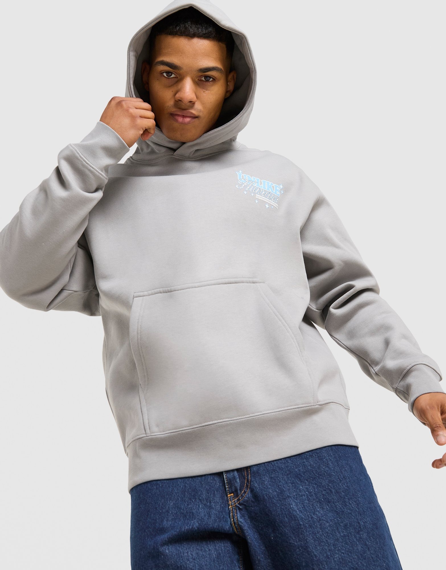 トップス everyone classic hoodie (H.GRAY) Grey Unlike Humans Service Hoodie | JD Sports UK