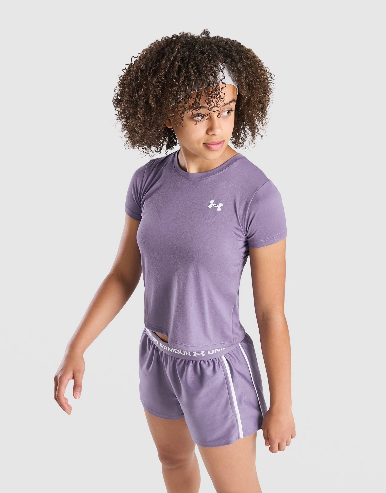 Purple Under Armour Girls' Tech T-Shirt Junior - JD Sports Global