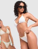 Unlike Humans Stripe Triangle Bikini Bottoms
