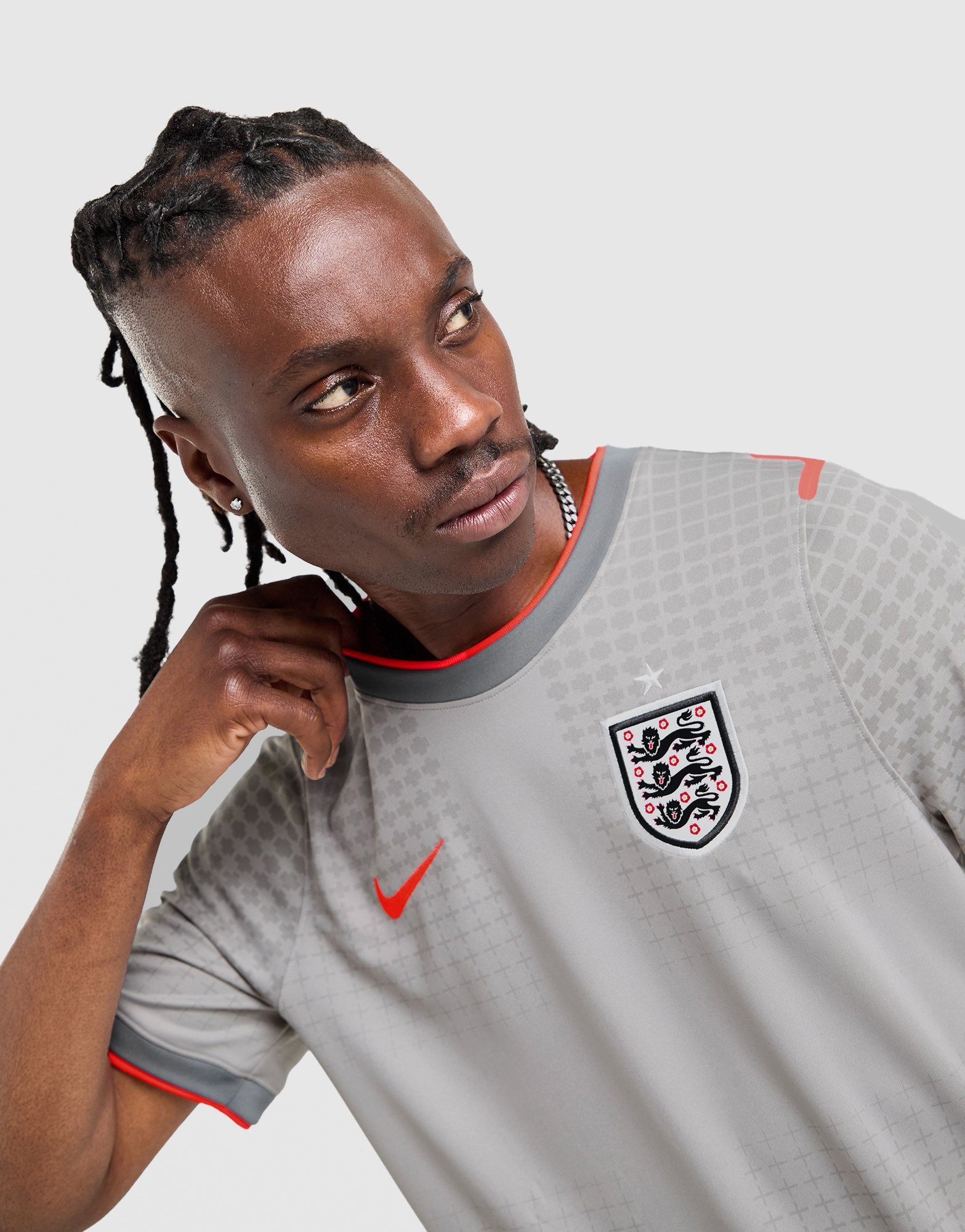 ウェア NIKE x PALACE England Football Shirt M Grey Nike England x Palace Short Sleeve Shirt - JD Sports Global