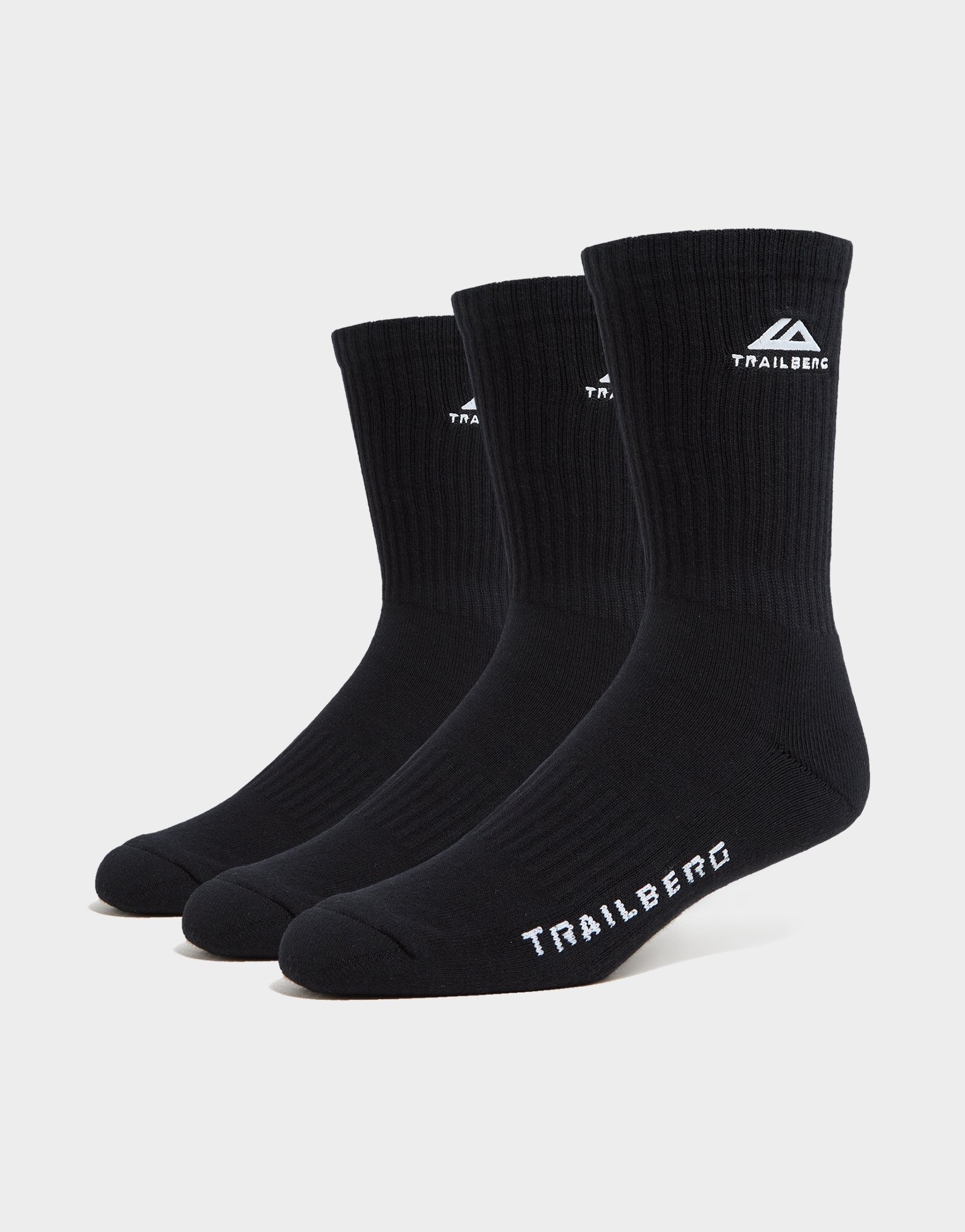 Sort Trailberg Edgebound 3-Pack Crew Socks - JD Sports Danmark