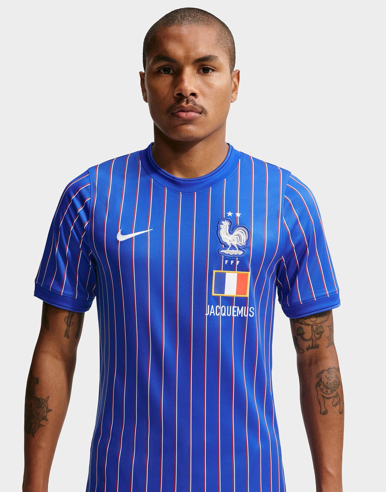 ウェア Nike Jacquemus Short-Sleeve Top France Blue Nike France x Jacquemus Short Sleeve Shirt - JD Sports België