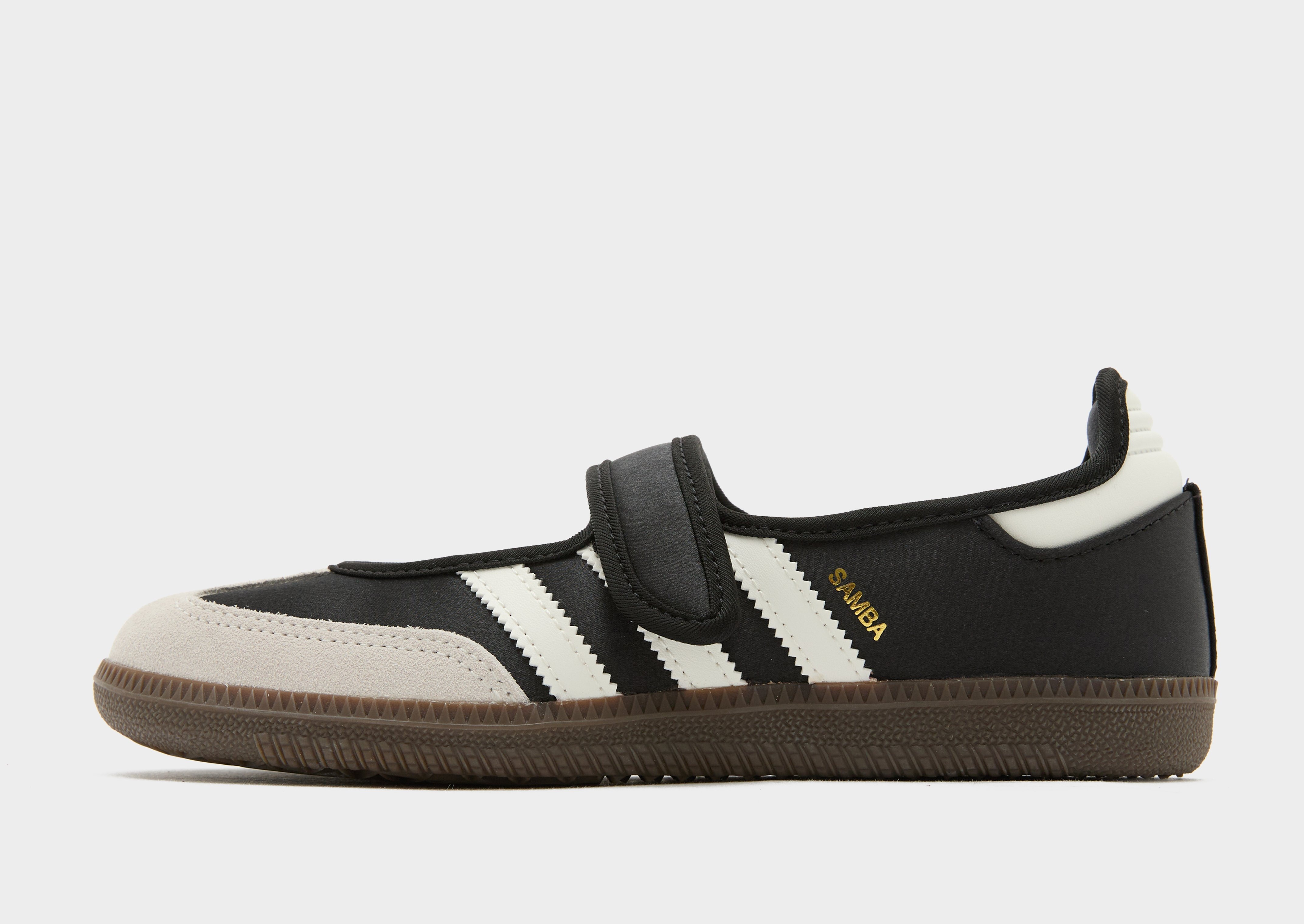 adidas gazelle silver green womens adidas Originals Black & White Sambae Sneakers main image 0
