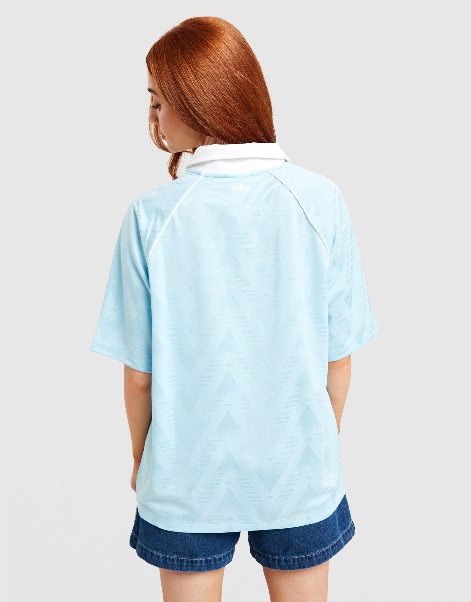 adidas Originals Script Football Collar T-Shirt