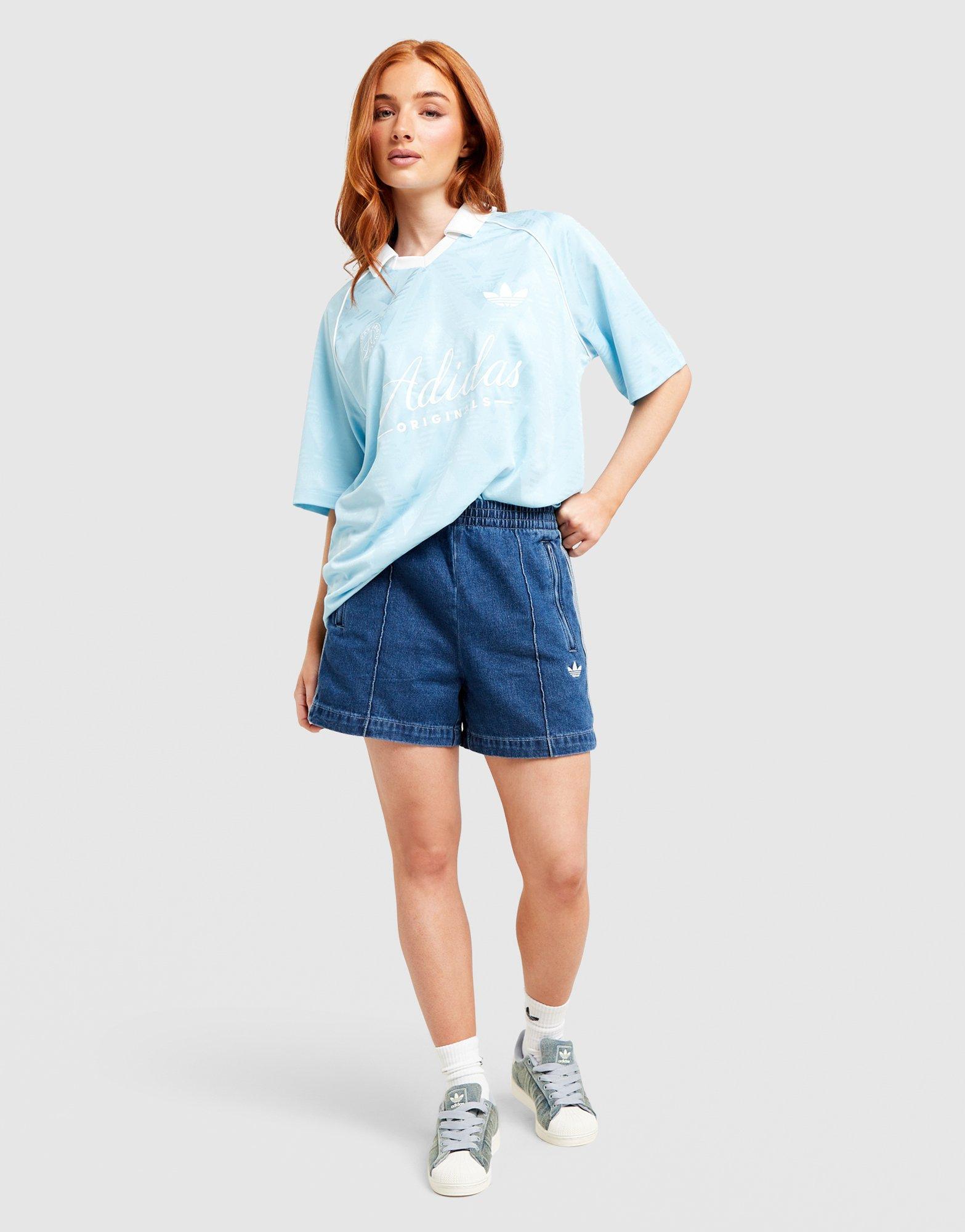 adidas Originals Script Football Collar T-Shirt