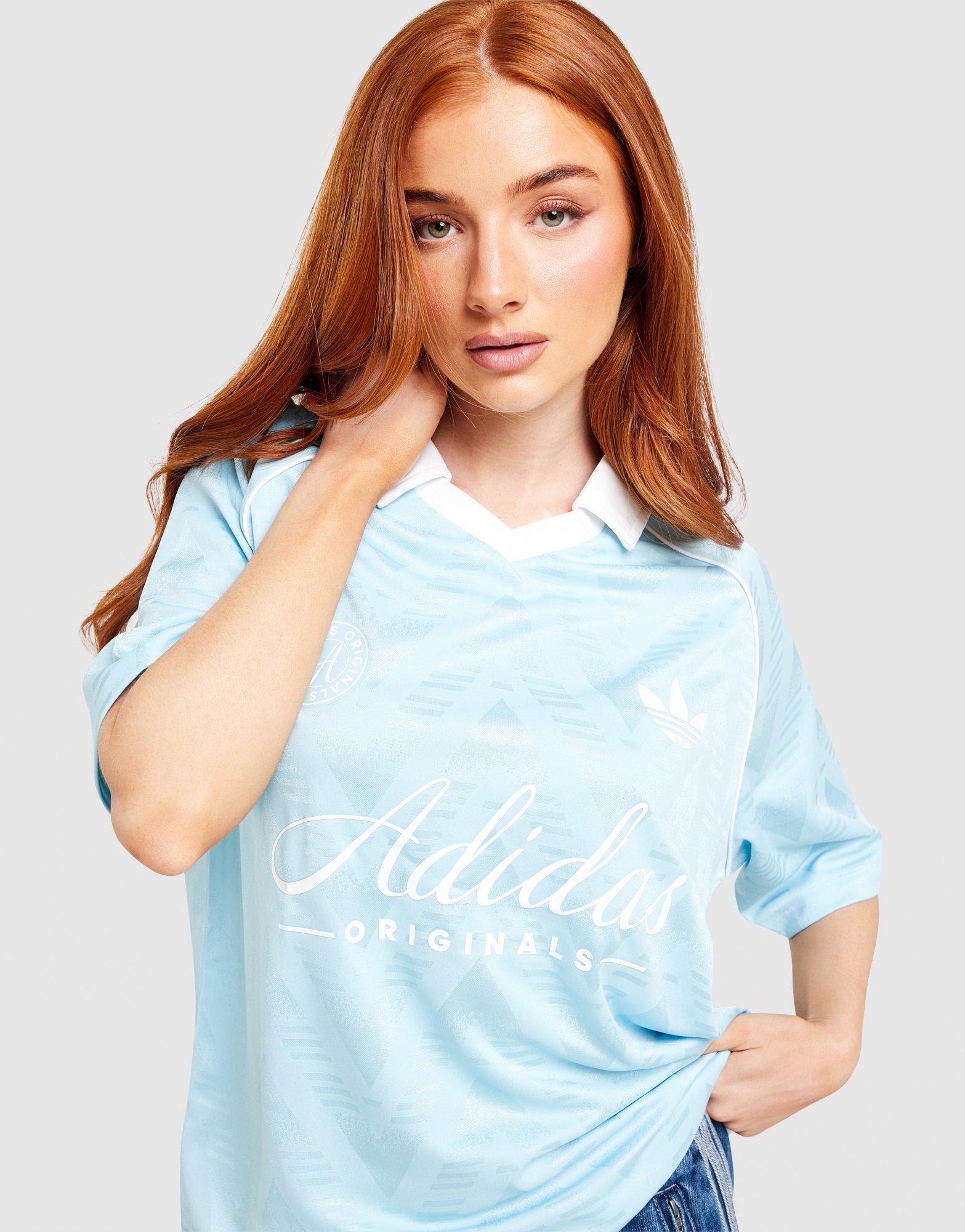 adidas Originals Script Football Collar T-Shirt