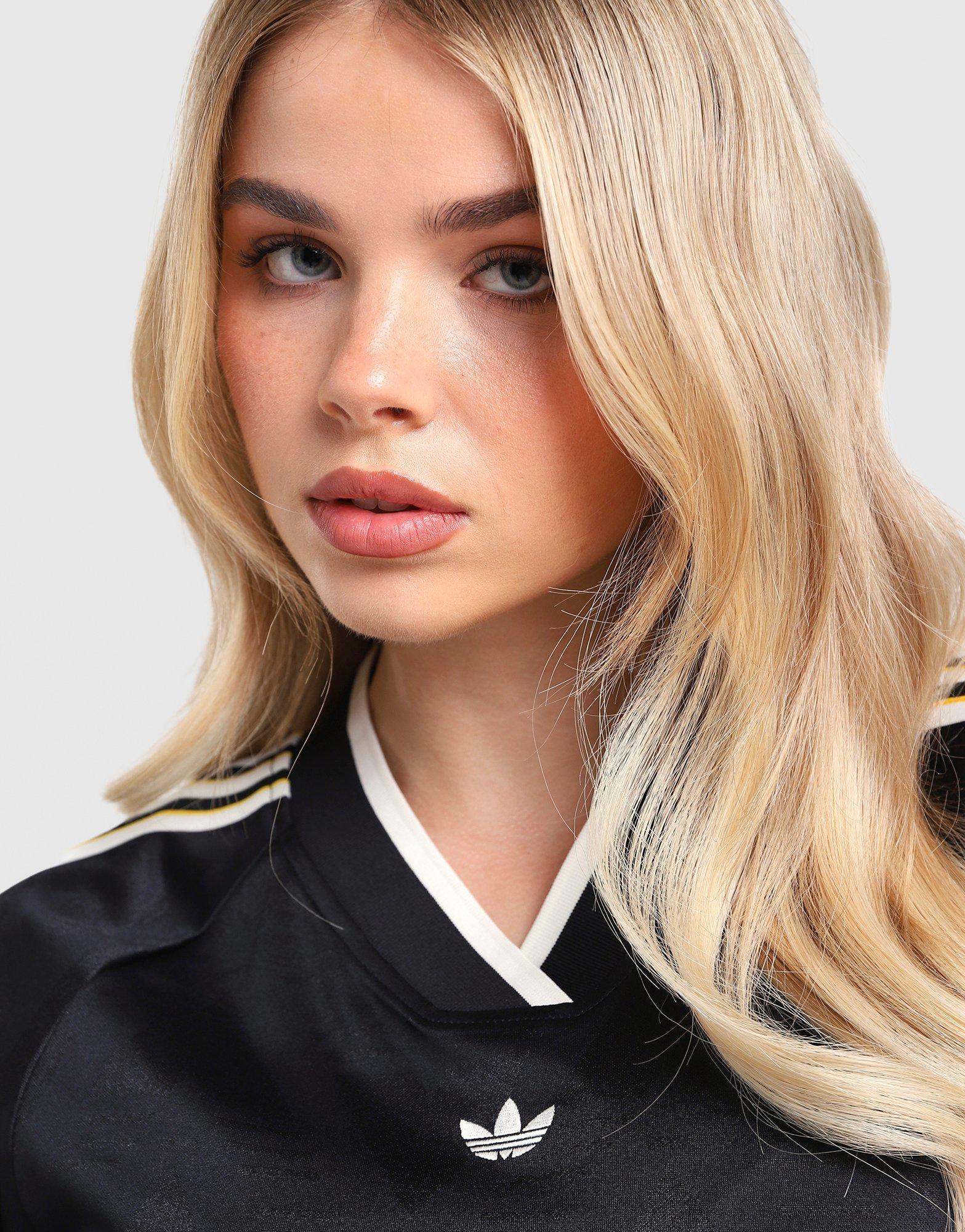 adidas Originals 3-Stripes Rouched Football T-Shirt