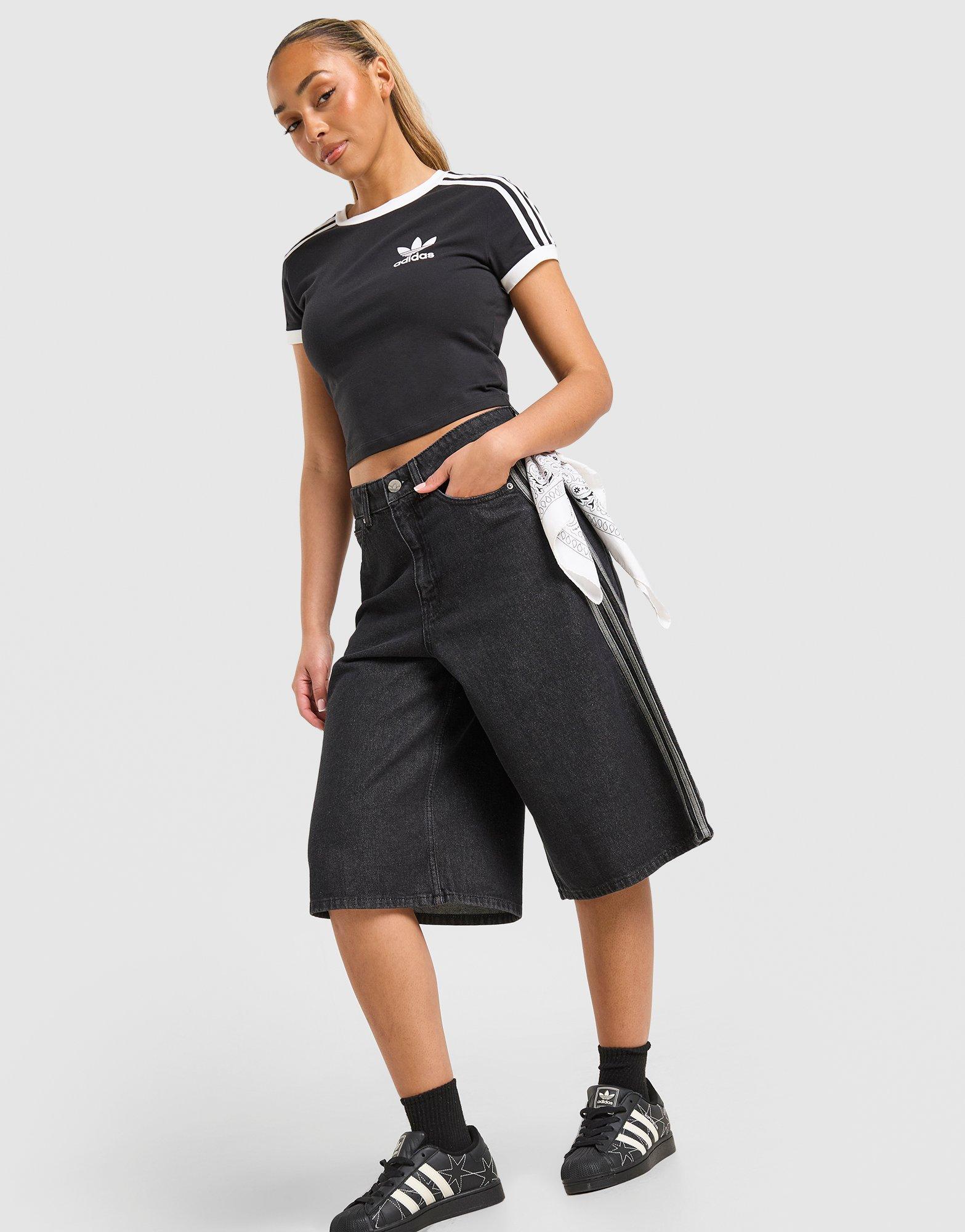 adidas Originals 3-Stripes Denim Jorts