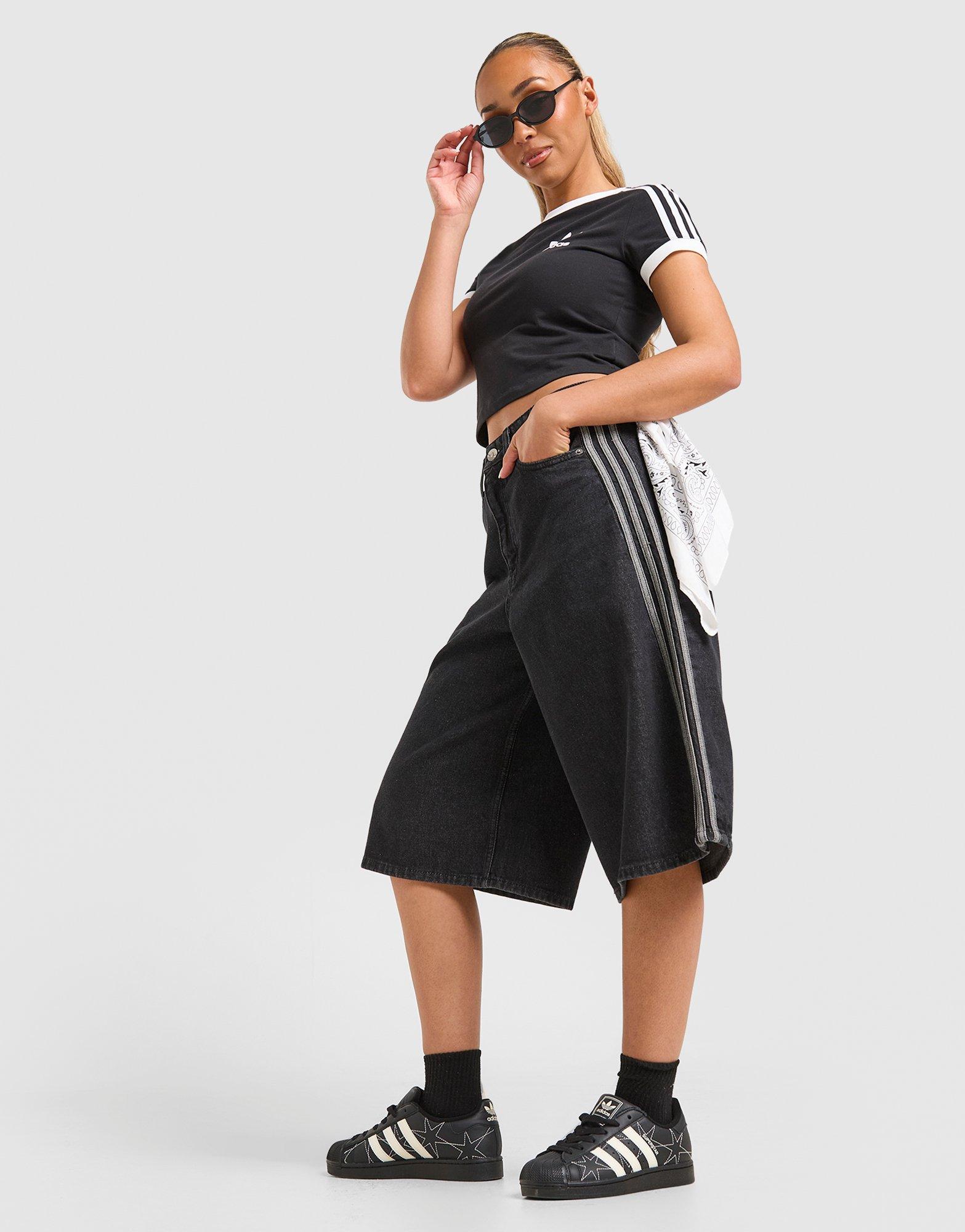 adidas Originals 3-Stripes Denim Jorts