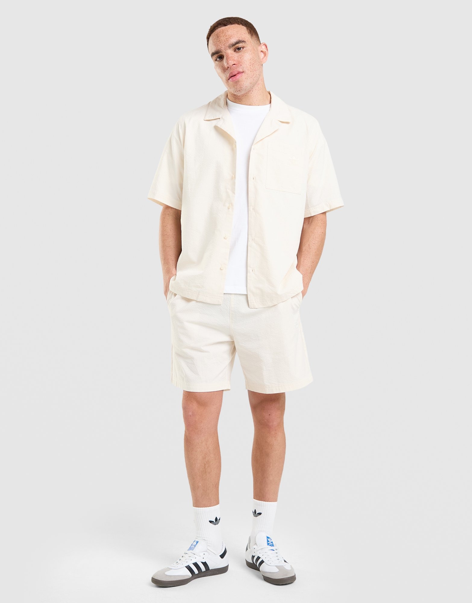 Off White adidas Originals Seersucker Shirt - JD Sports Global