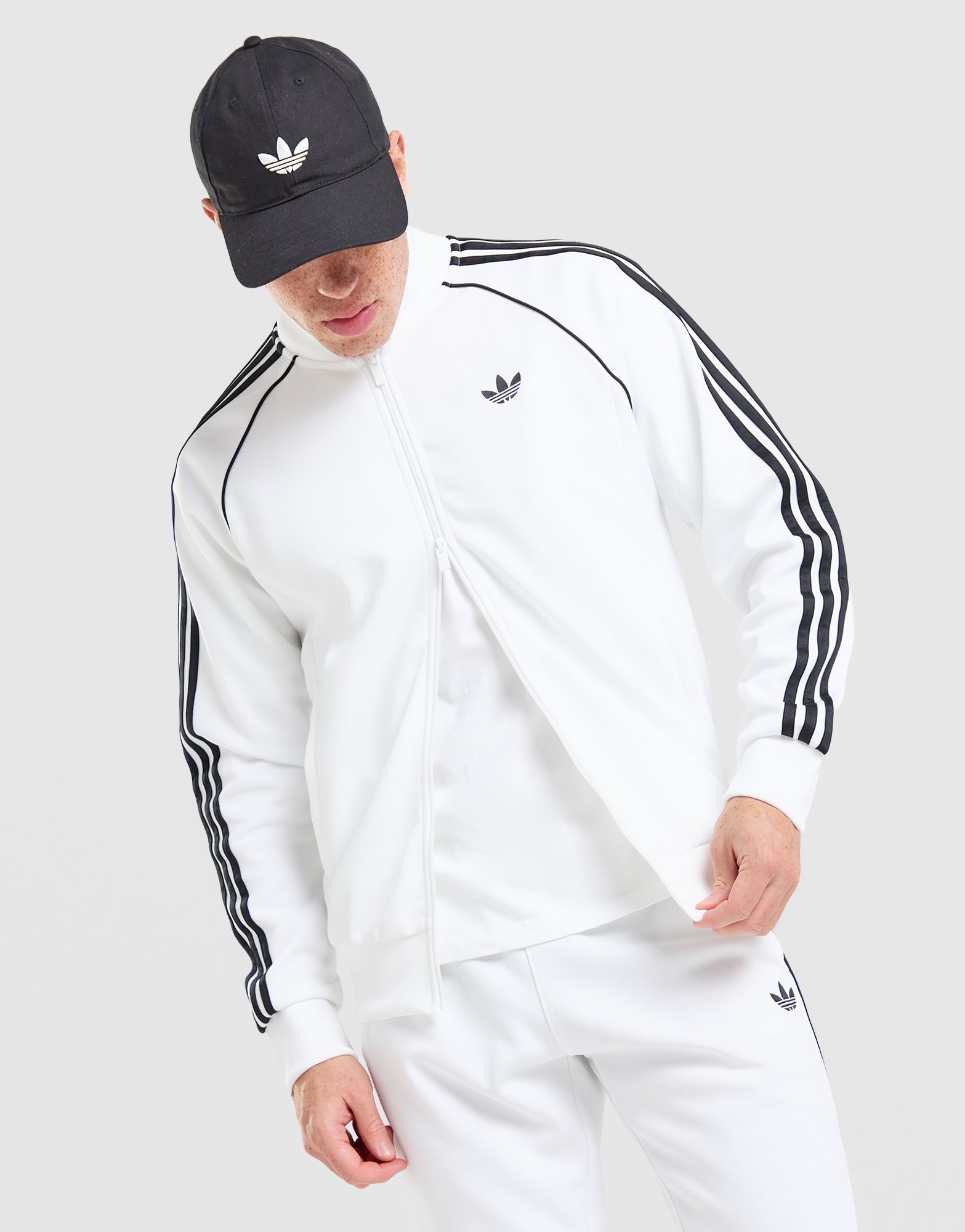 adidas gazelle silver green womens adidas Originals Superstar Track Jacket, Black / M main image 0
