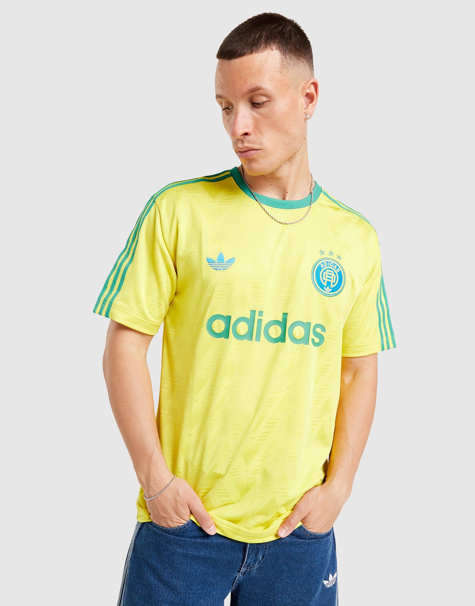 Yellow adidas Originals All Over Print T-Shirt - JD Sports Global