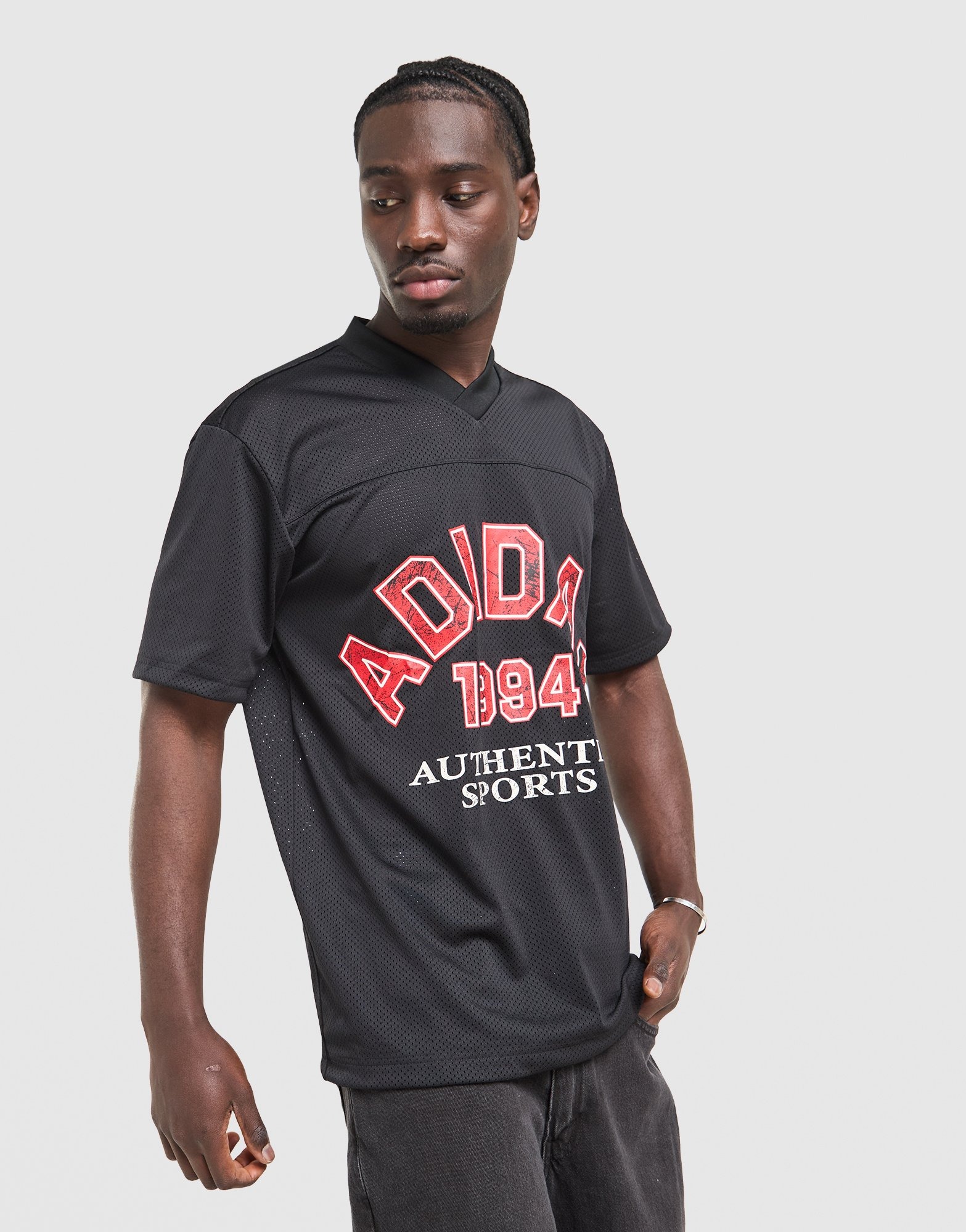 Black adidas Originals Mesh Varsity Jersey - JD Sports Global