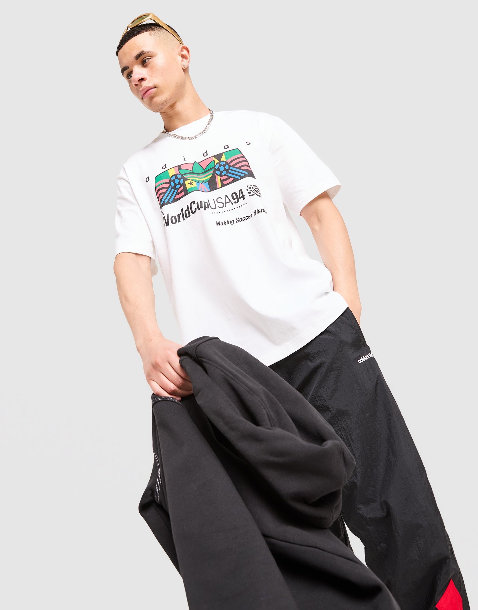 White adidas Originals Africa Graphic T-Shirt - JD Sports Global