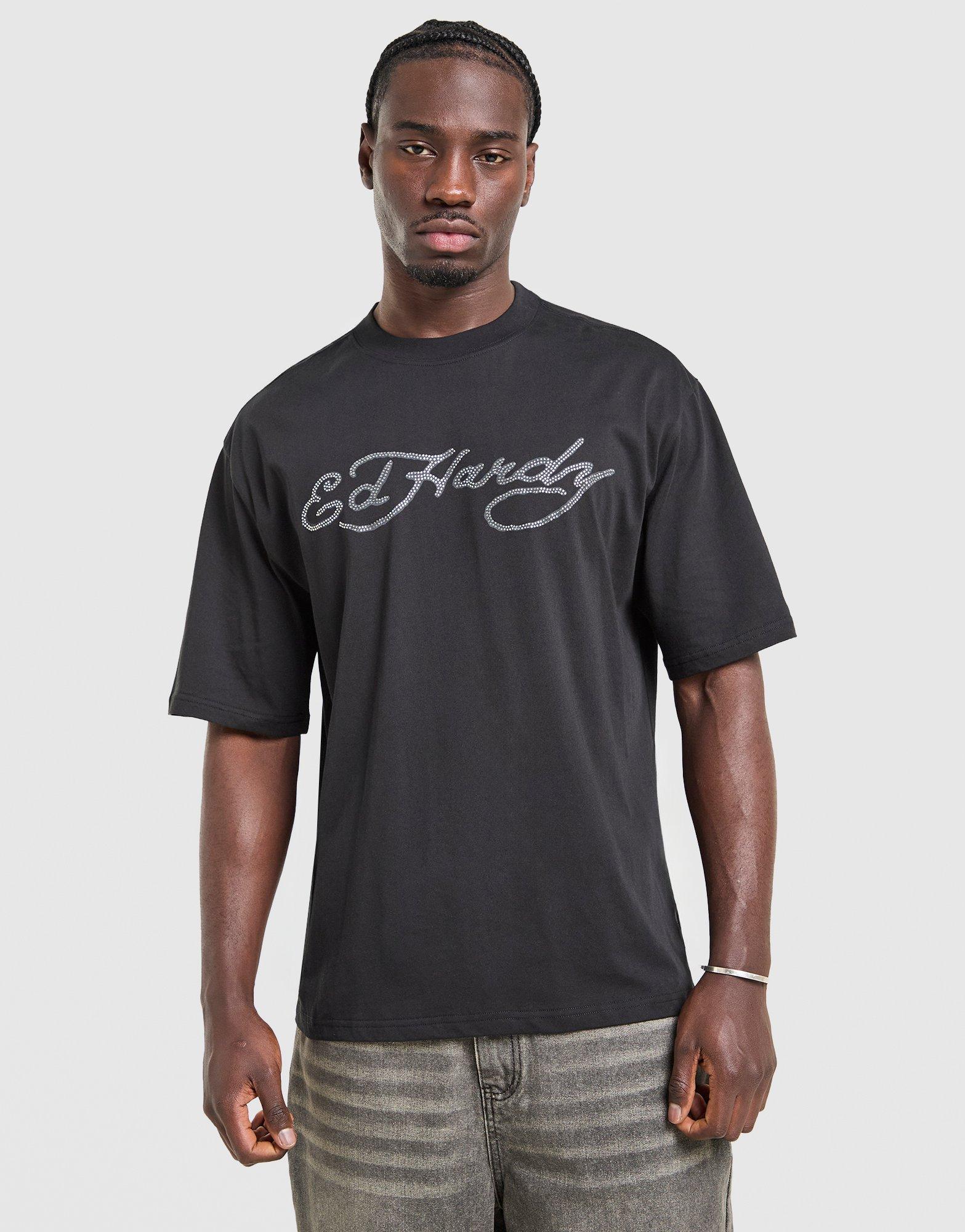 Ed Hardy Diamante Skull T-Shirt