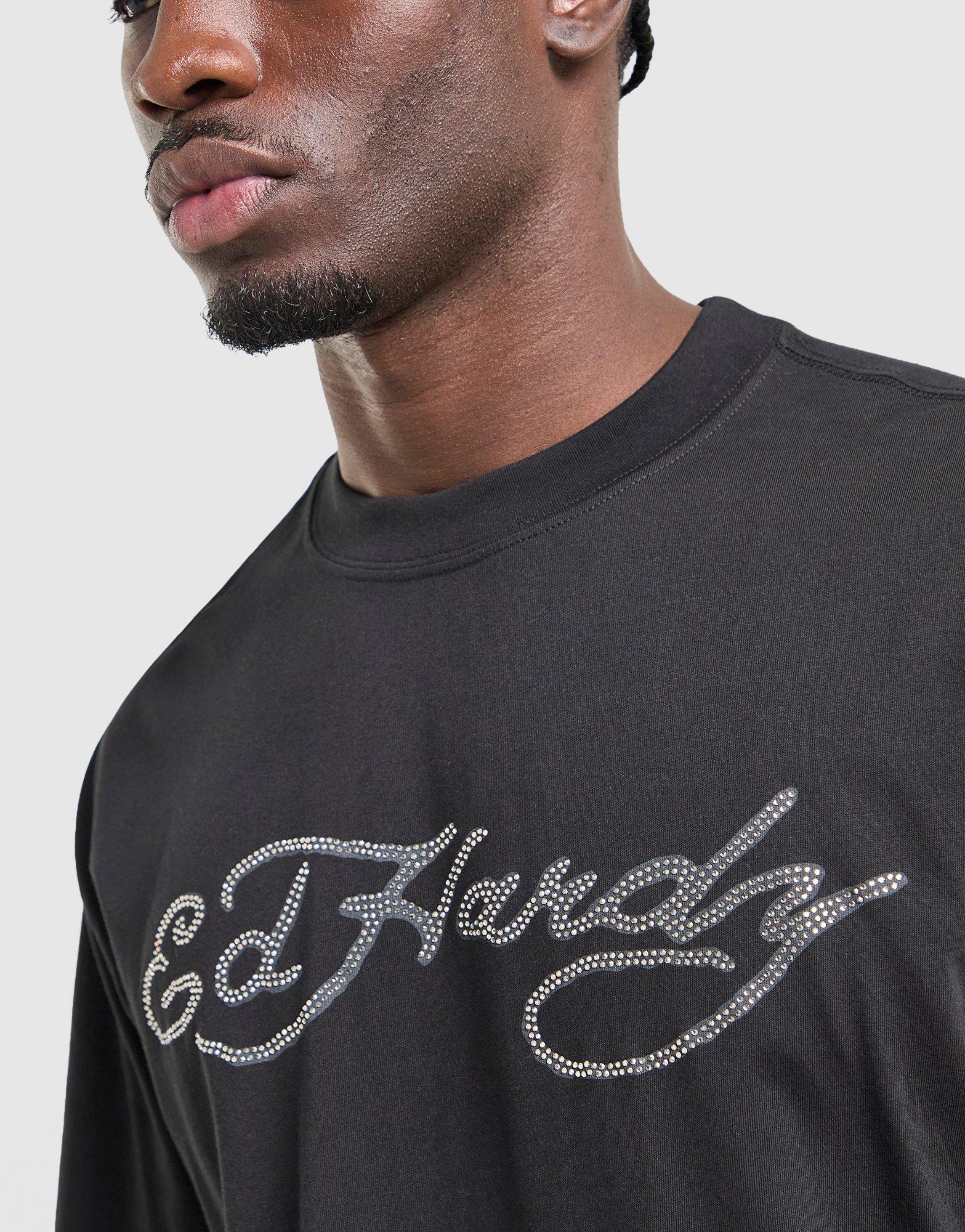 Ed Hardy Diamante Skull T-Shirt