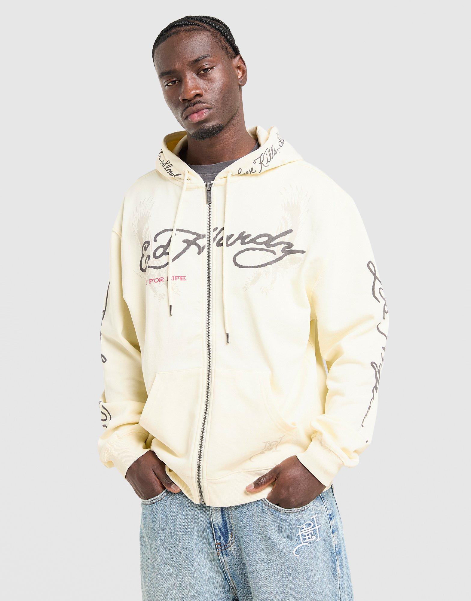 Ed Hardy Fade Tattoo Full Zip Hoodie