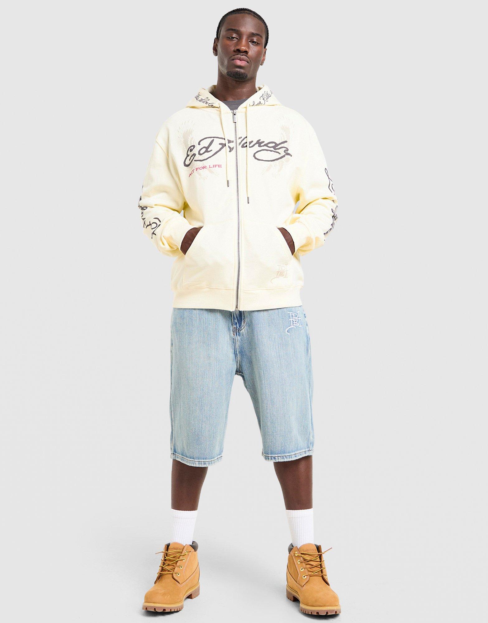 Ed Hardy Fade Tattoo Full Zip Hoodie