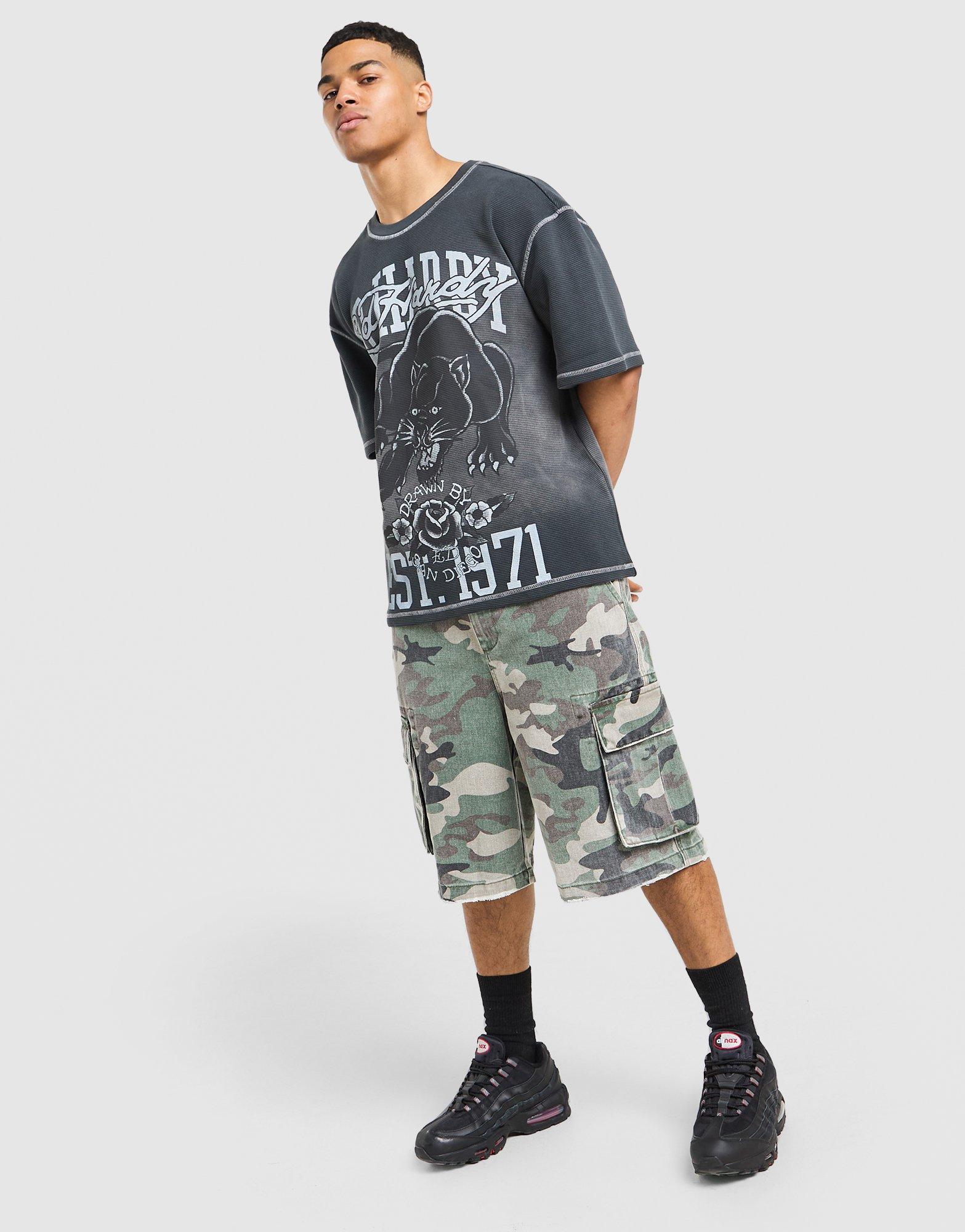 Ed Hardy Waffle Panther T-Shirt