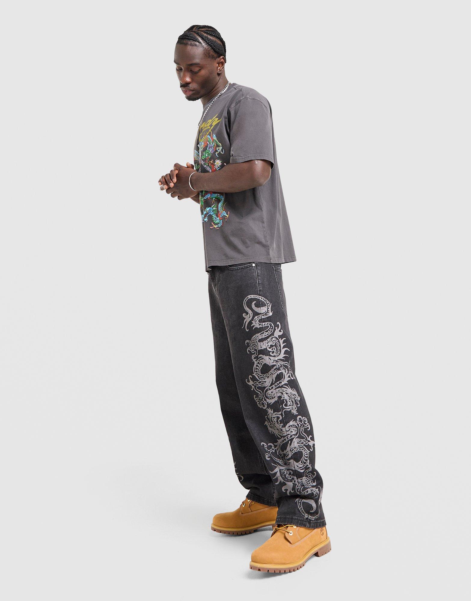 Ed Hardy Tonal Dragon Jeans