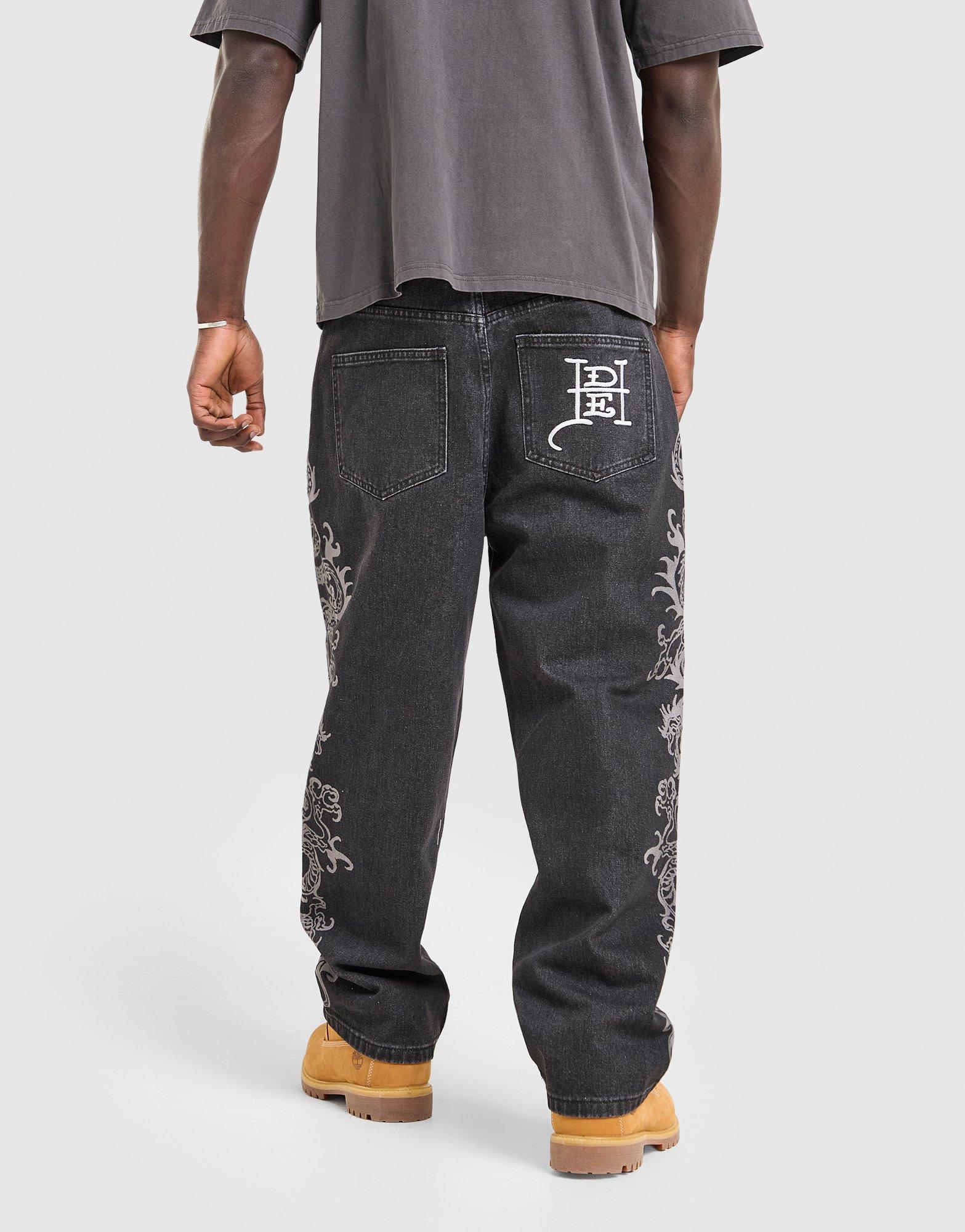 Ed Hardy Tonal Dragon Jeans