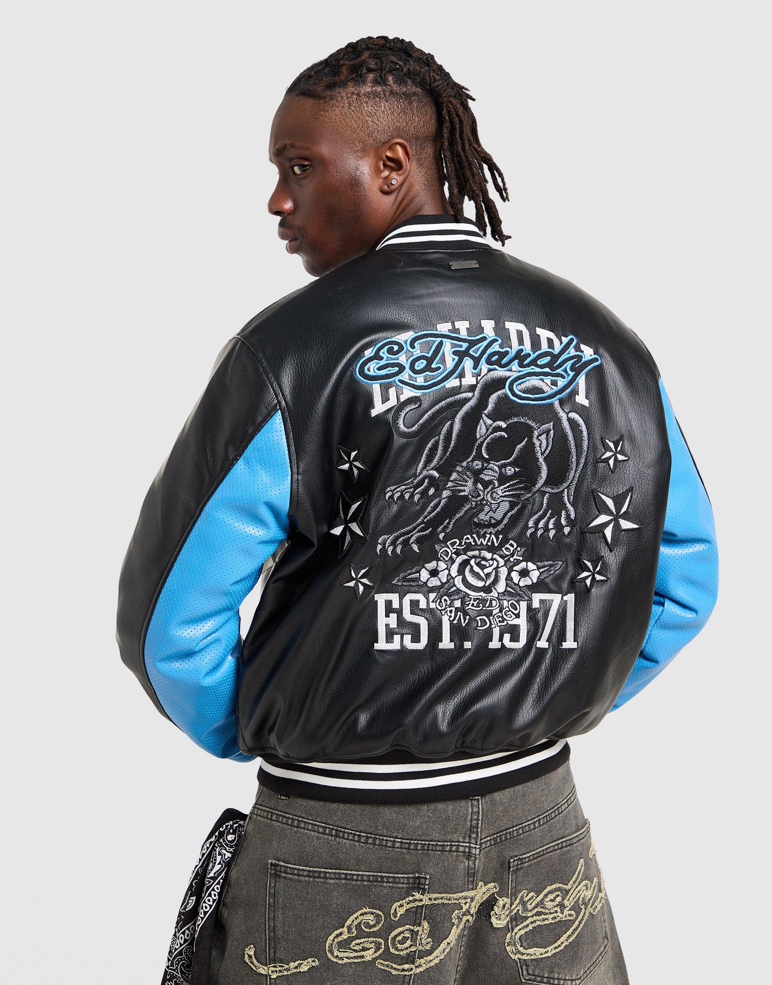 Ed Hardy 1971 Varsity Bomber Jacket