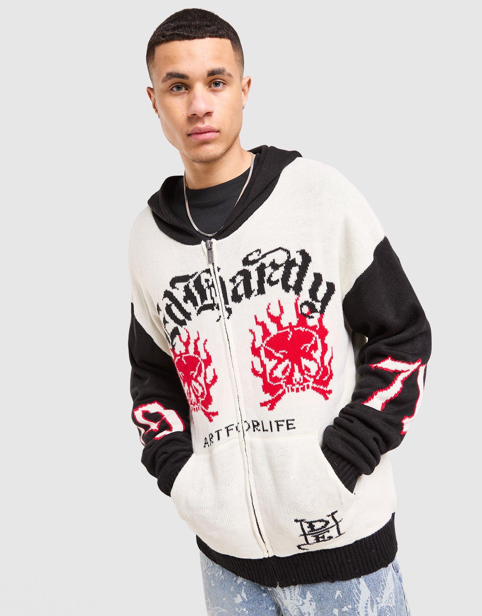 Ed Hardy 1972 Knit Full Zip Hoodie