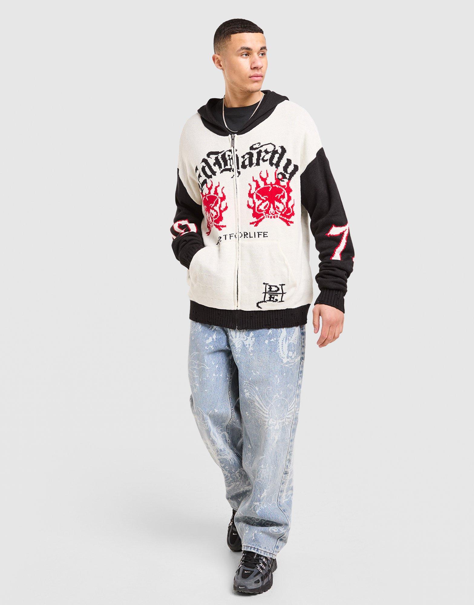 Ed Hardy 1972 Knit Full Zip Hoodie